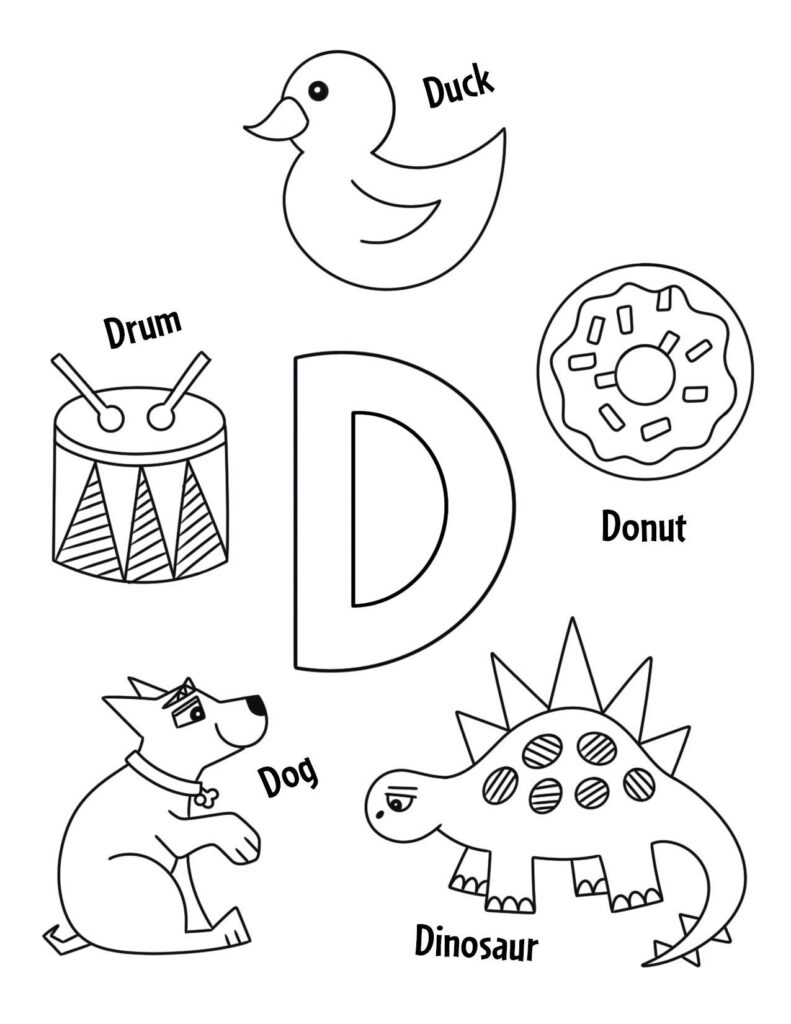 Letter D Worksheets Pdf Free Printables