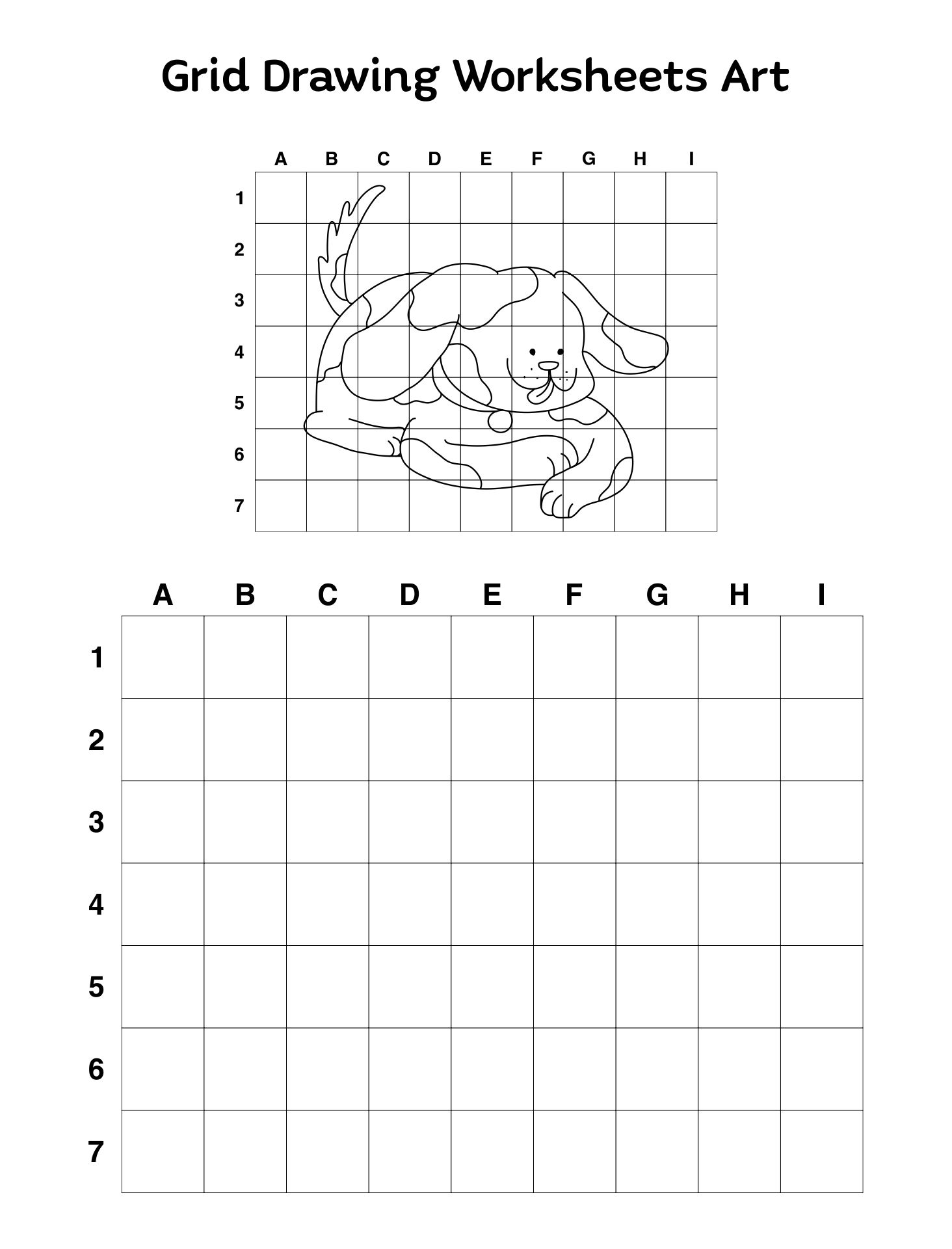 Free Printable Grid Drawing Worksheets For All Ages Worksheets 
