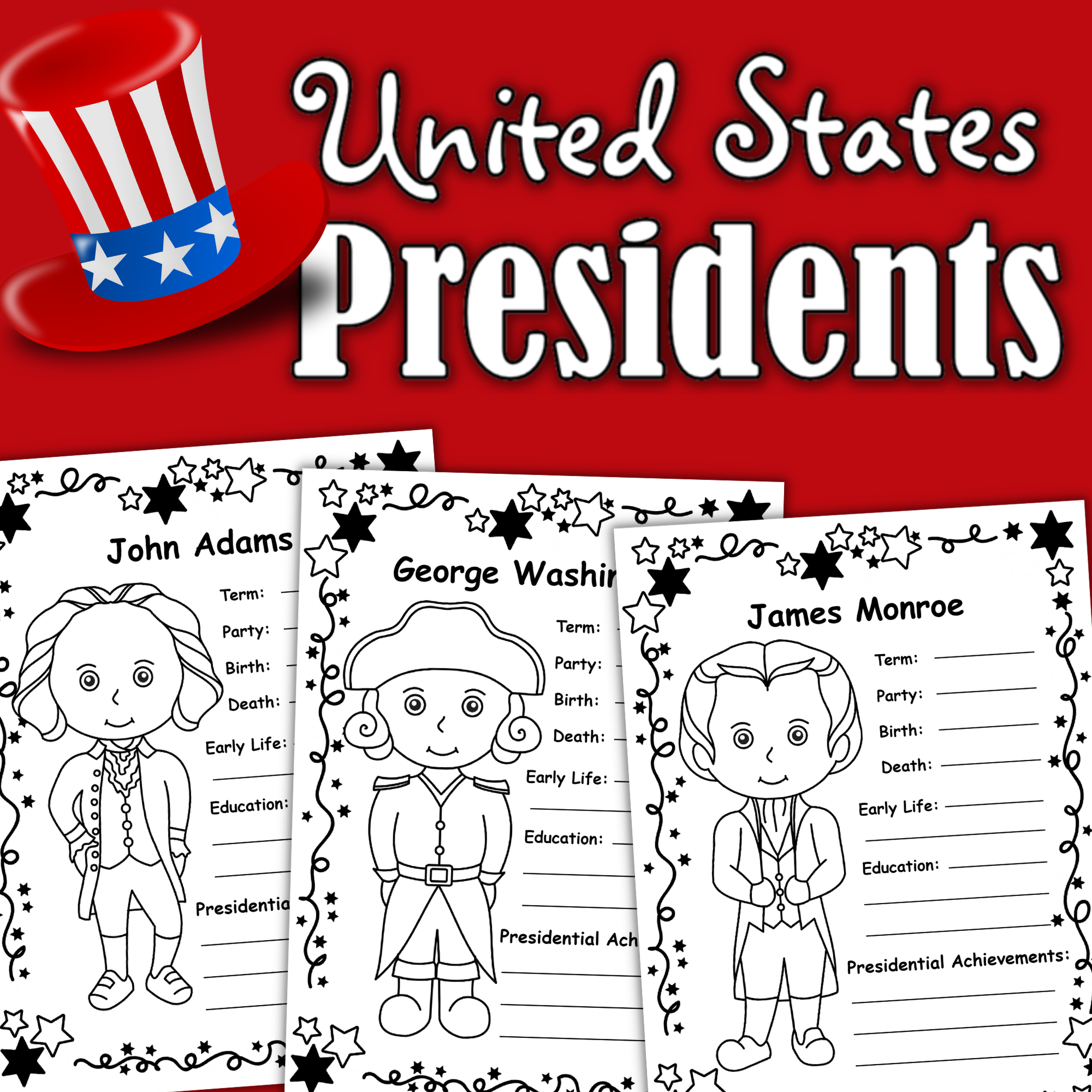 Free Printable Us Presidents Worksheets Pdf
