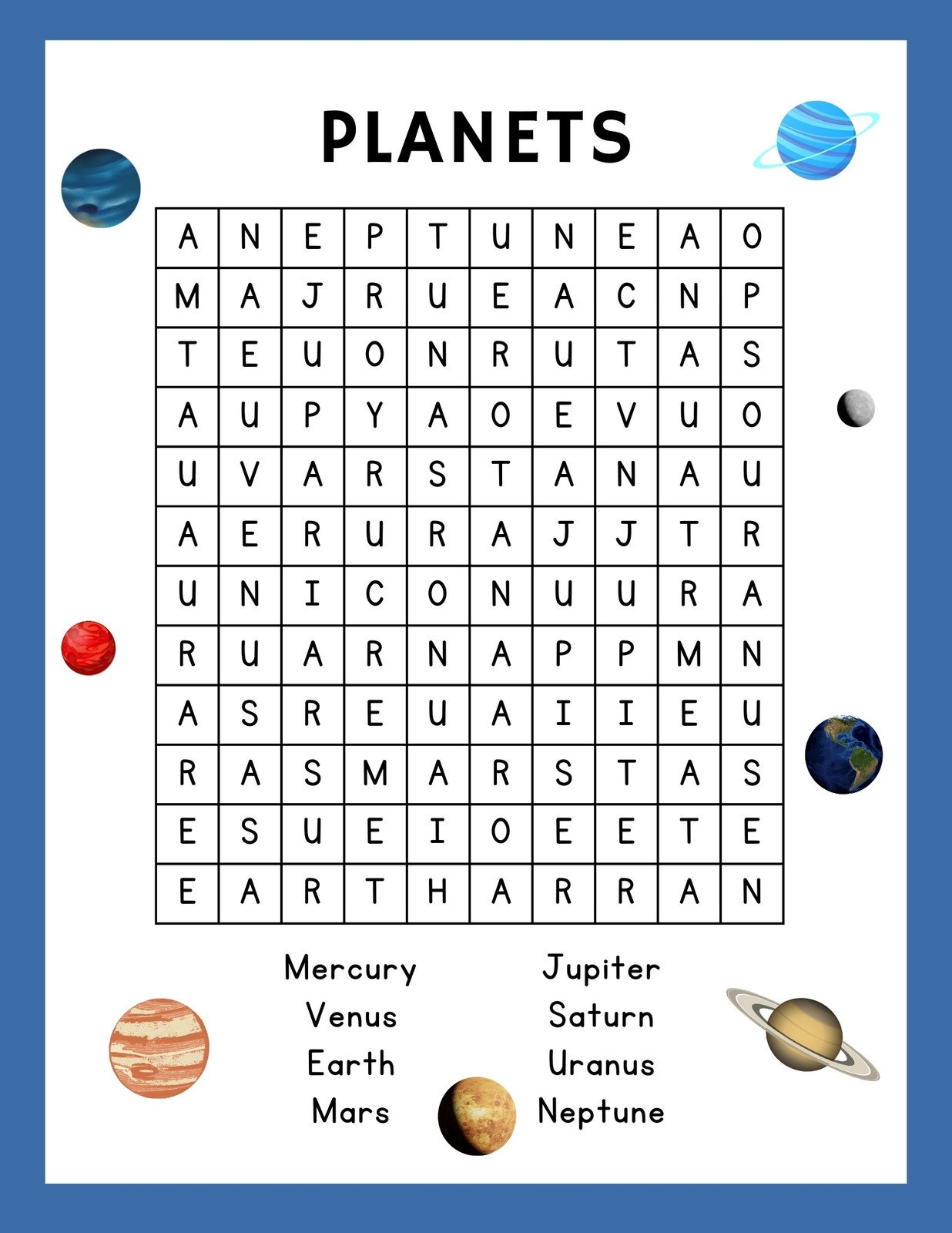 Word Puzzles Printable Worksheets