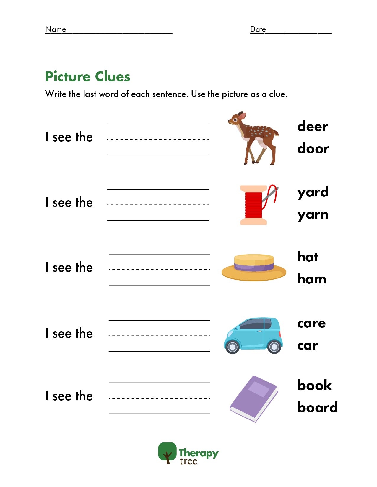 Free Speech Therapy Activities PDFs Games amp amp Materials 