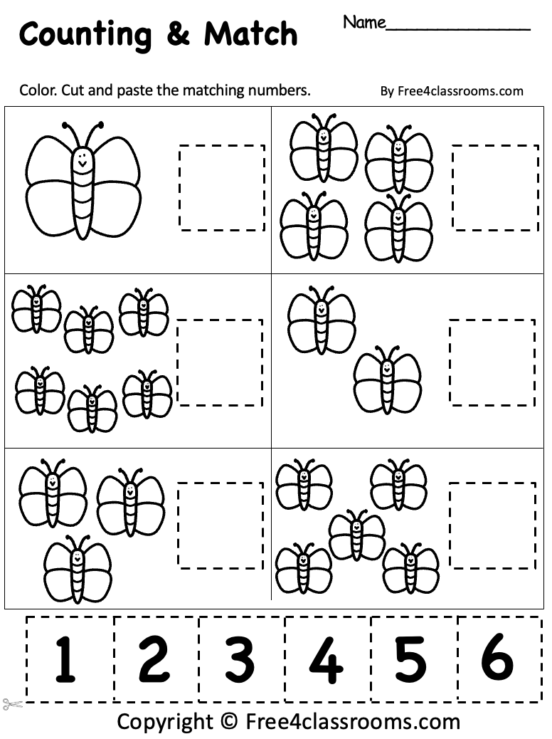 Kindergarten Math Printable Worksheets