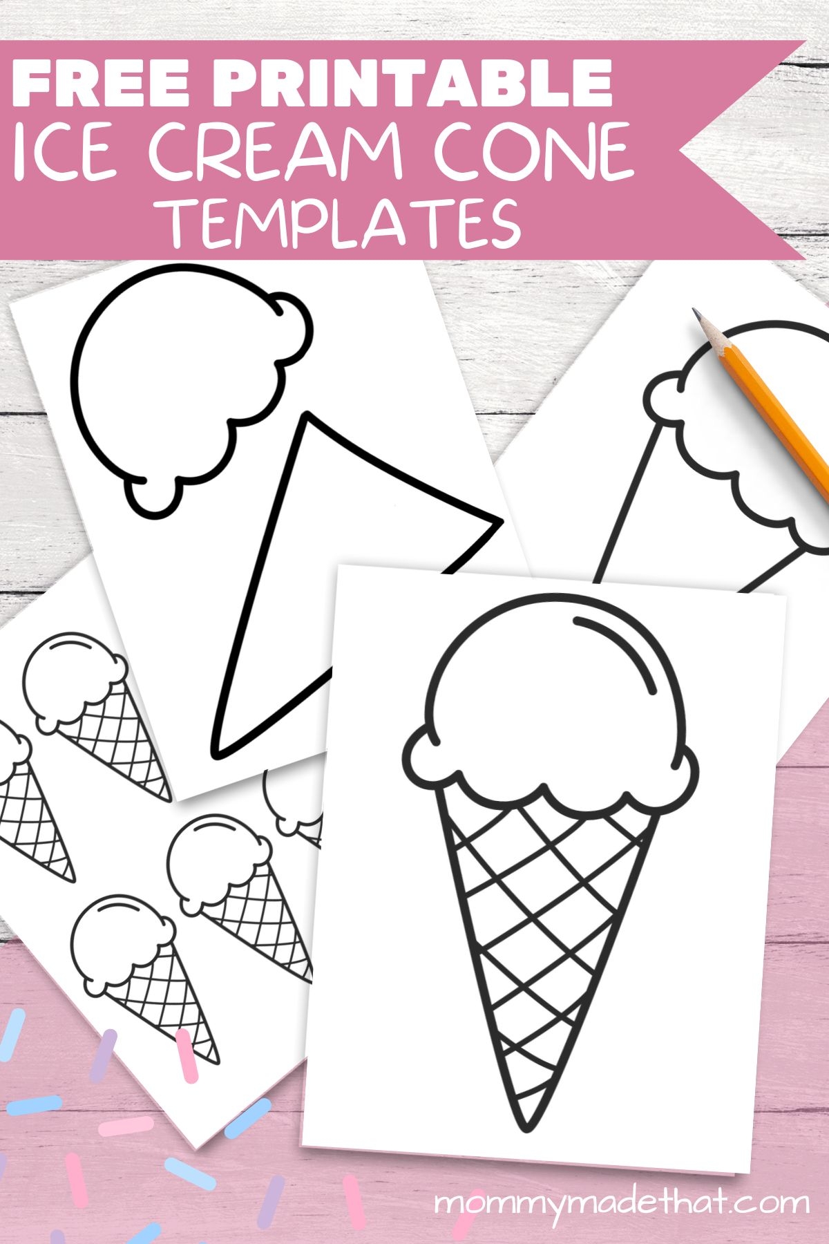 Ice Cream Cone Template Printable