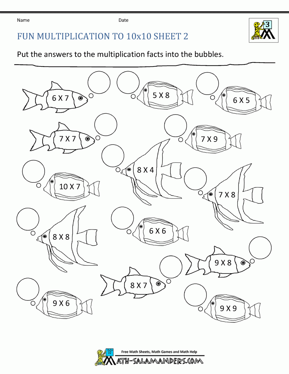 Math Fun Worksheets Printable