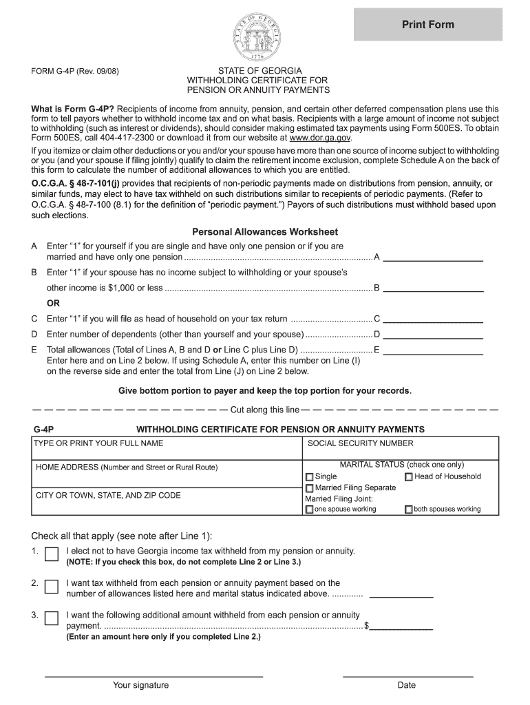 Irs Form G4