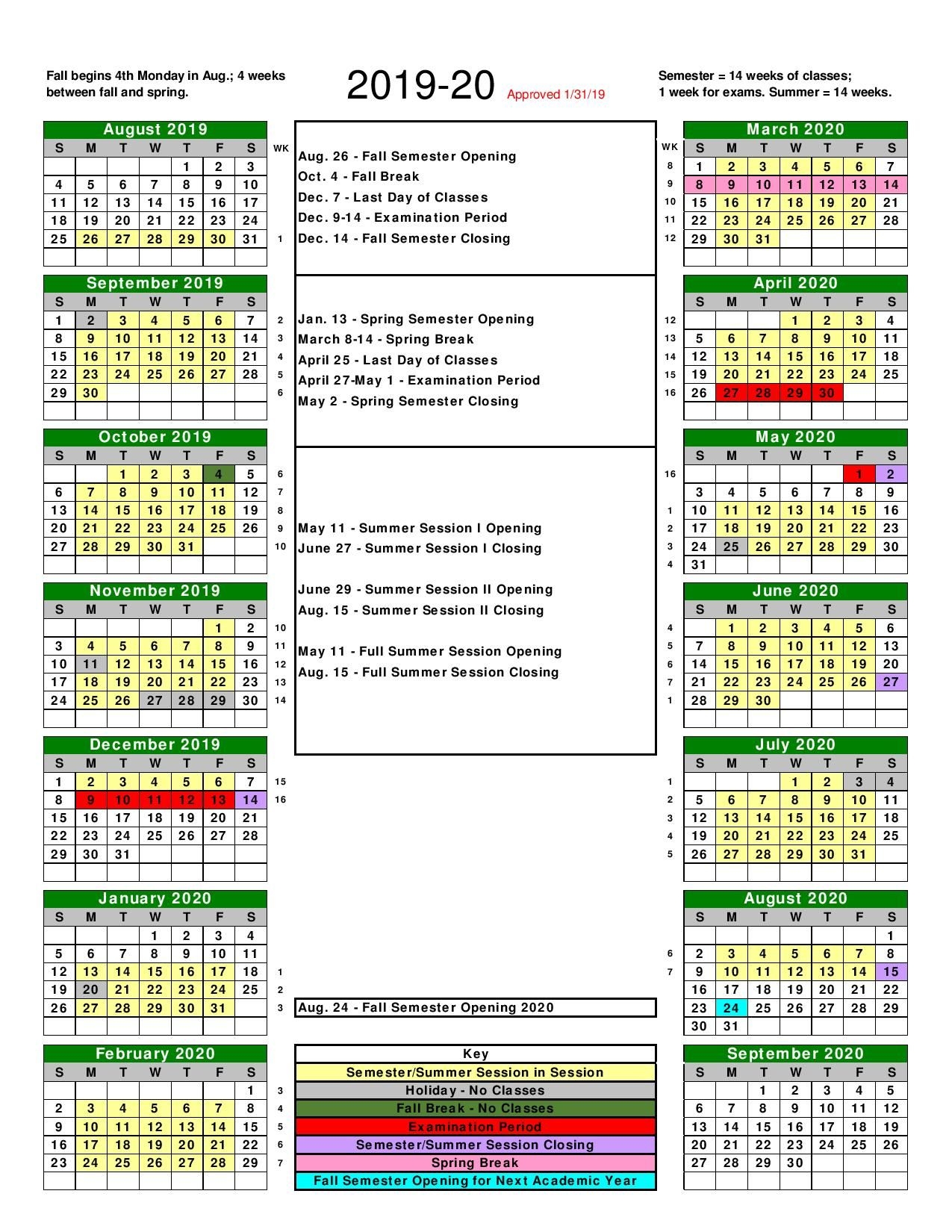 Georgetown Academic Calendar Spring 2024 School Academic Calendar