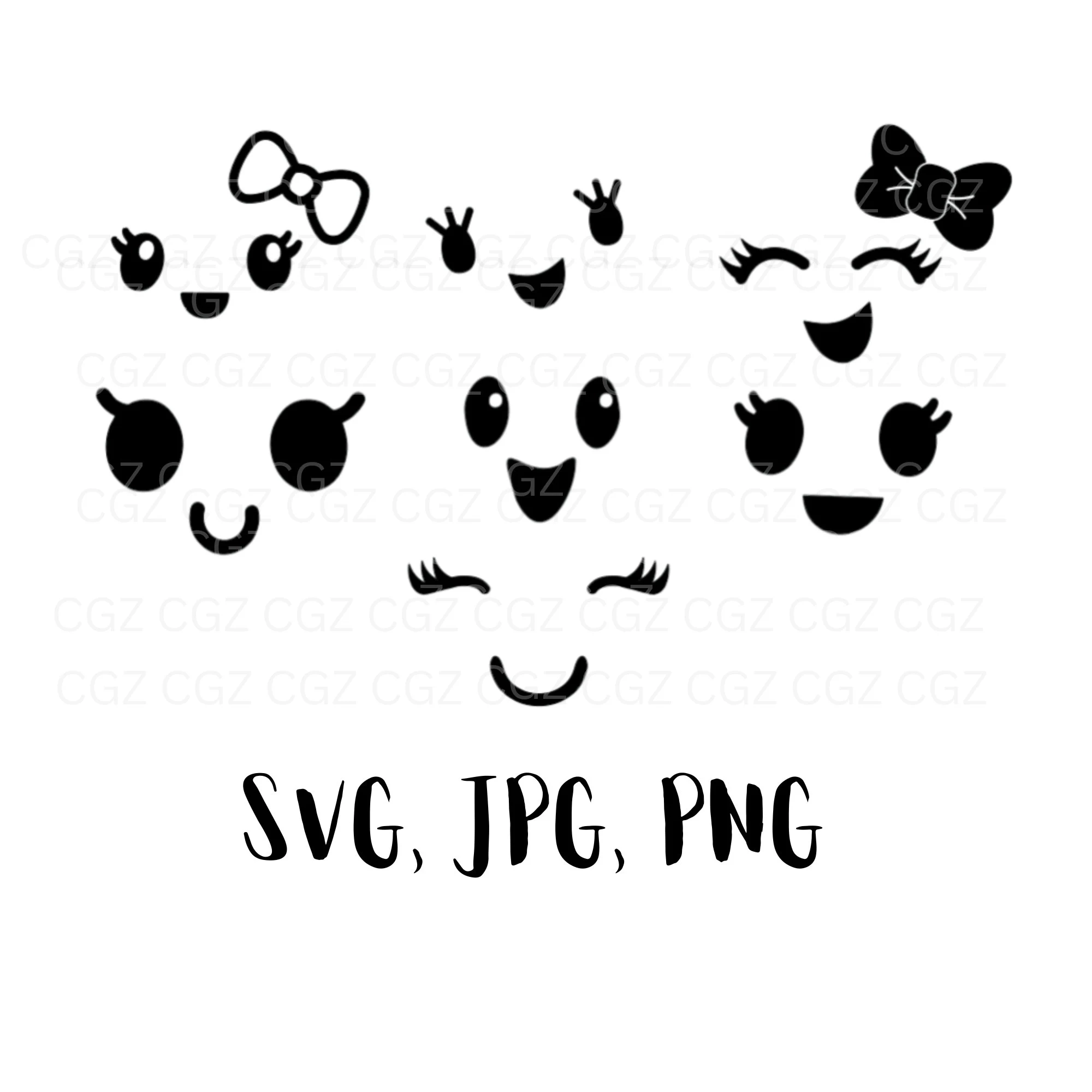 Printable Ghost Eyes And Mouth Template