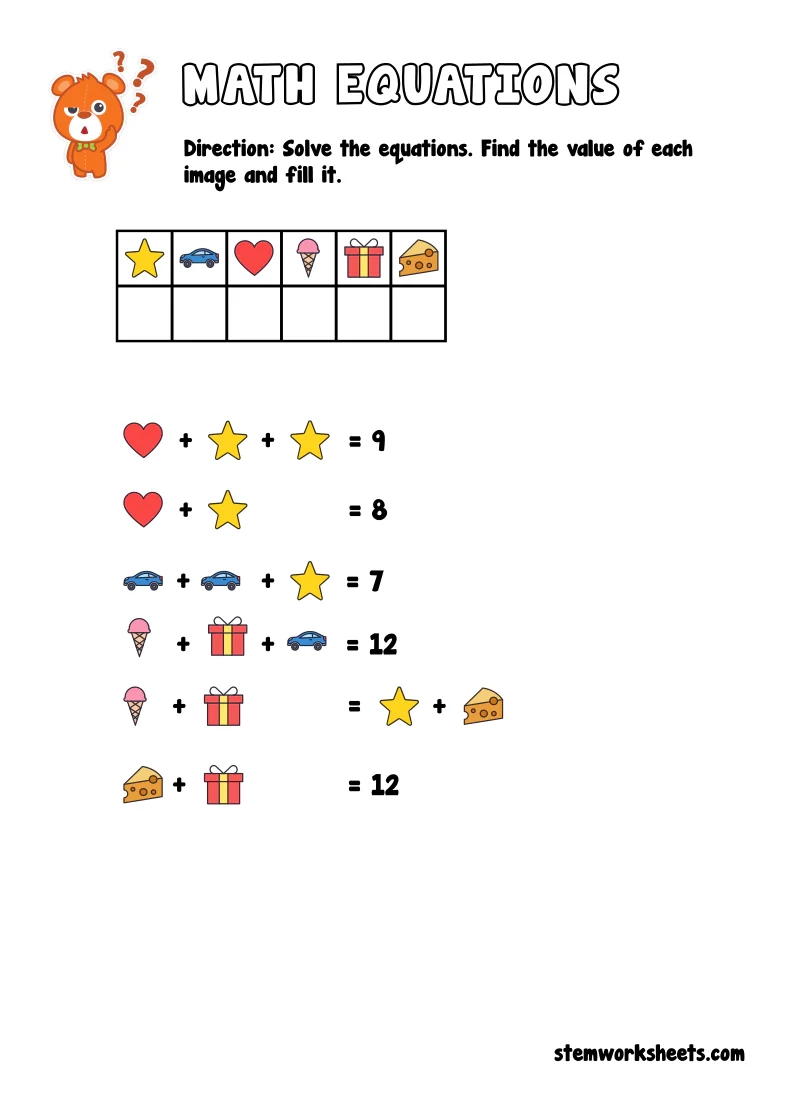 Free Printable Math Puzzles For Kindergarten