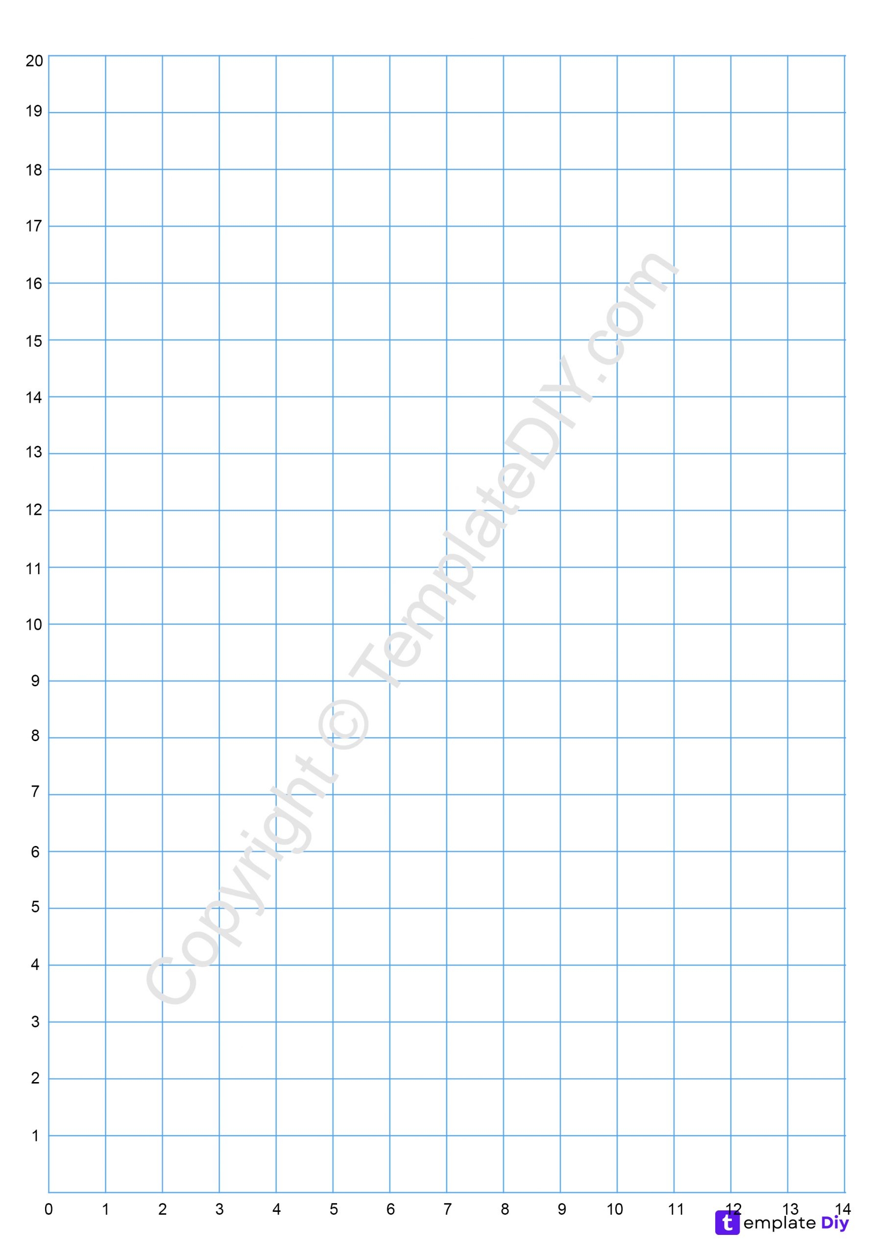 Graphing Paper Printable Numbered