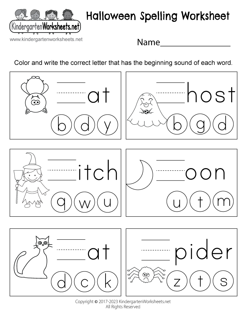 Free Printable Halloween Worksheets For Kids