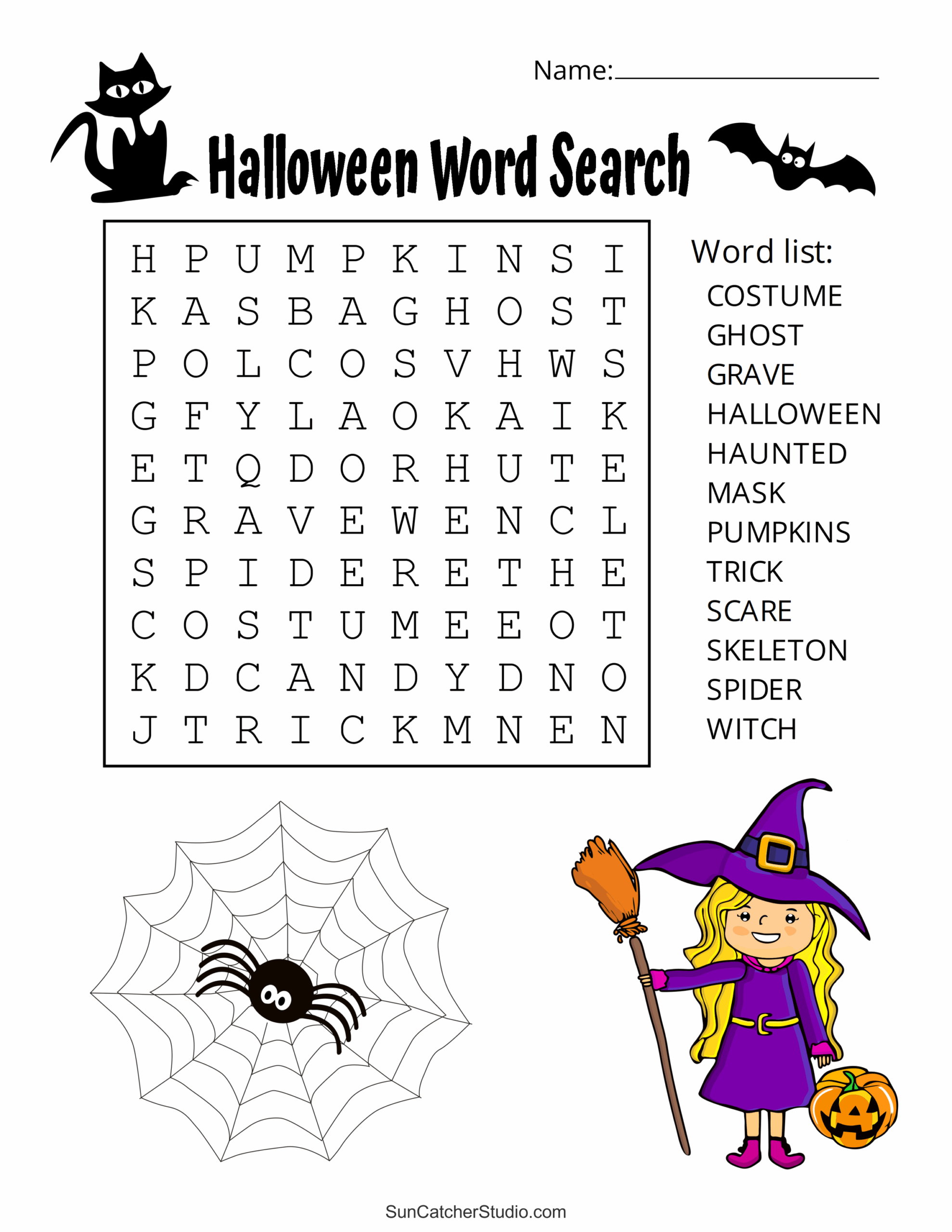 Halloween Puzzles Printable Free
