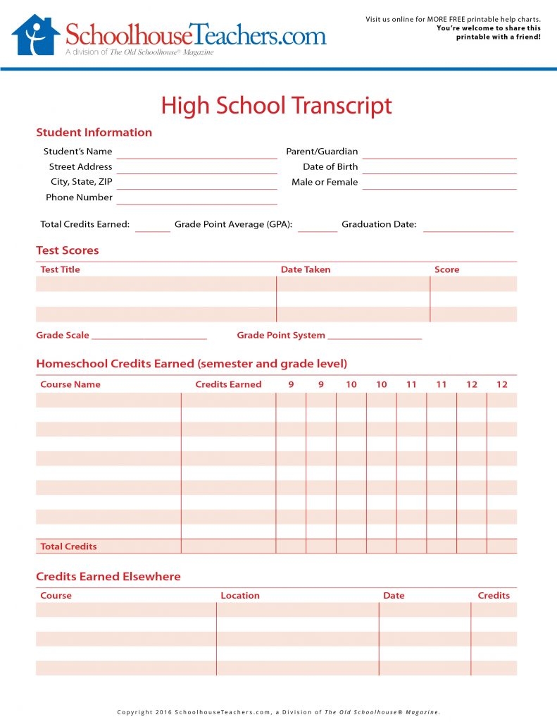 Free Printable Worksheets For High School Students