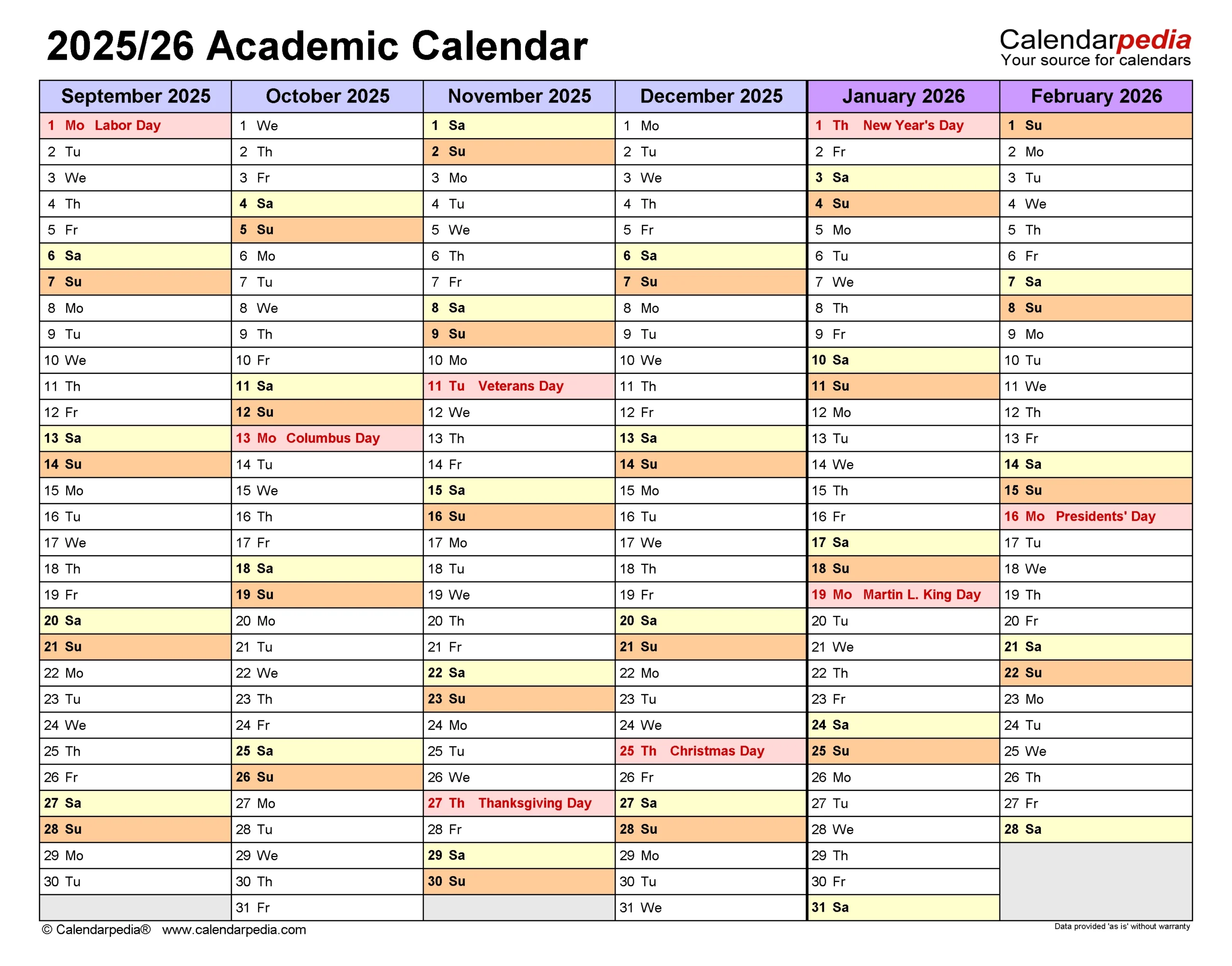 Mizzou Academic Calendar 2025 2026 Printable Pdf