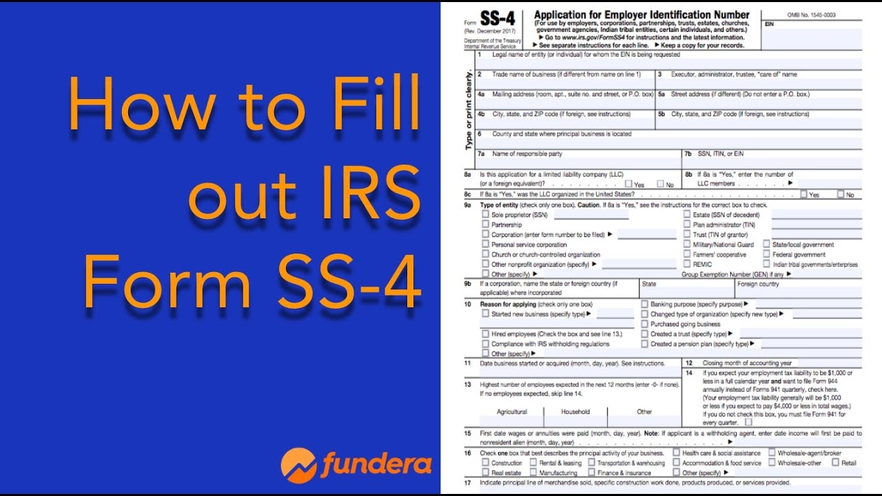 Irs Form Ss-4 Online
