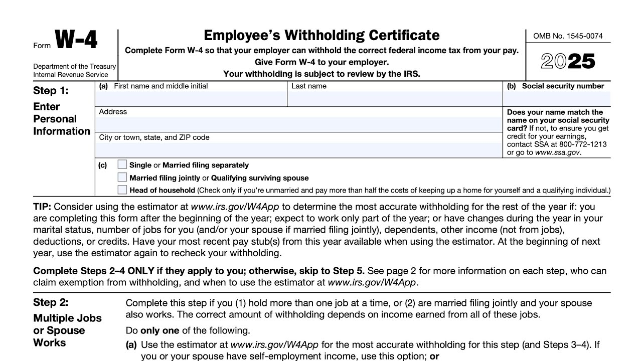 A4 Form 2025 Printable