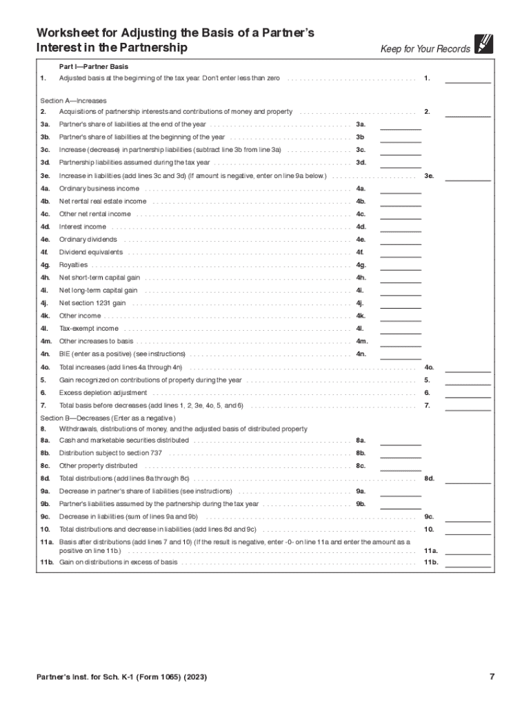 Irs Form K 1 2024