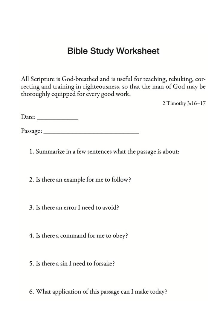 Free Printable Kjv Bible Lessons