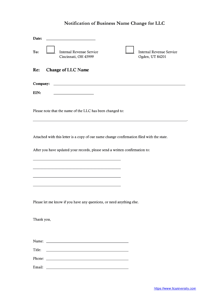 Irs Business Name Change Form 8822