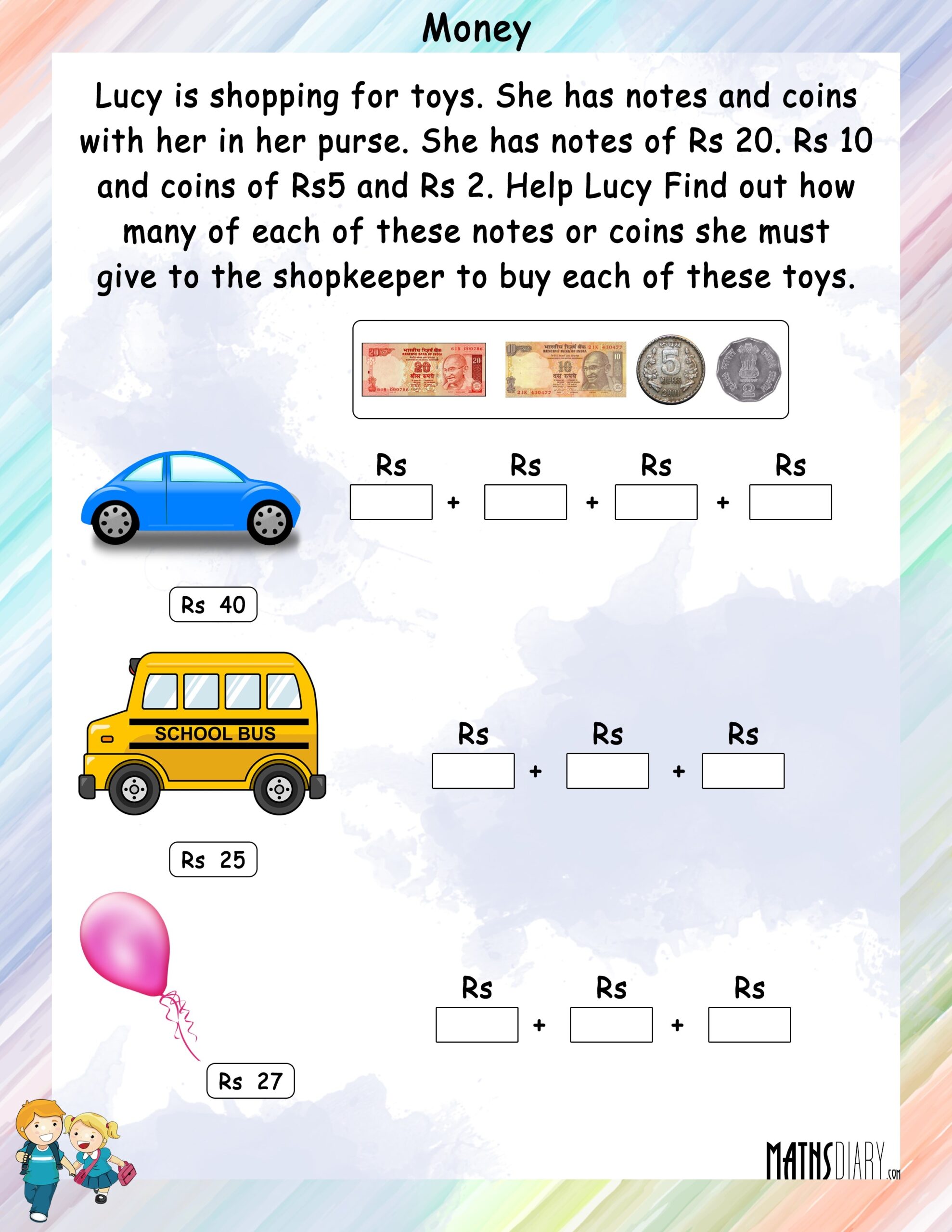 Money Worksheets Printable Grade 2