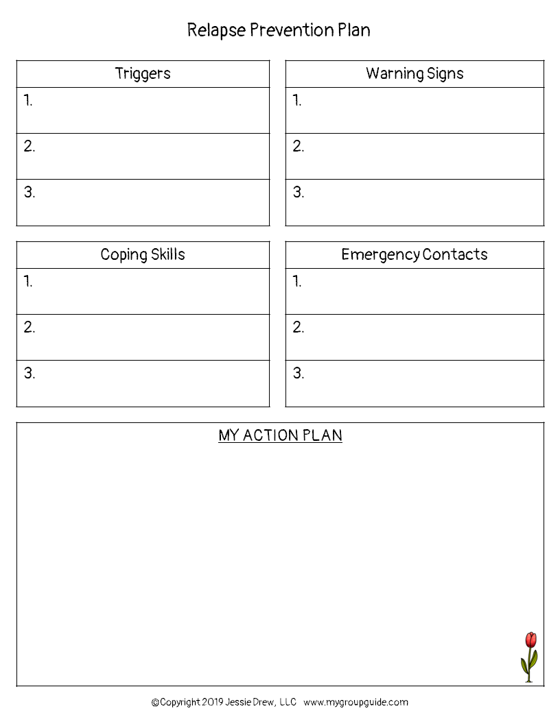 Printable Recovery Worksheets