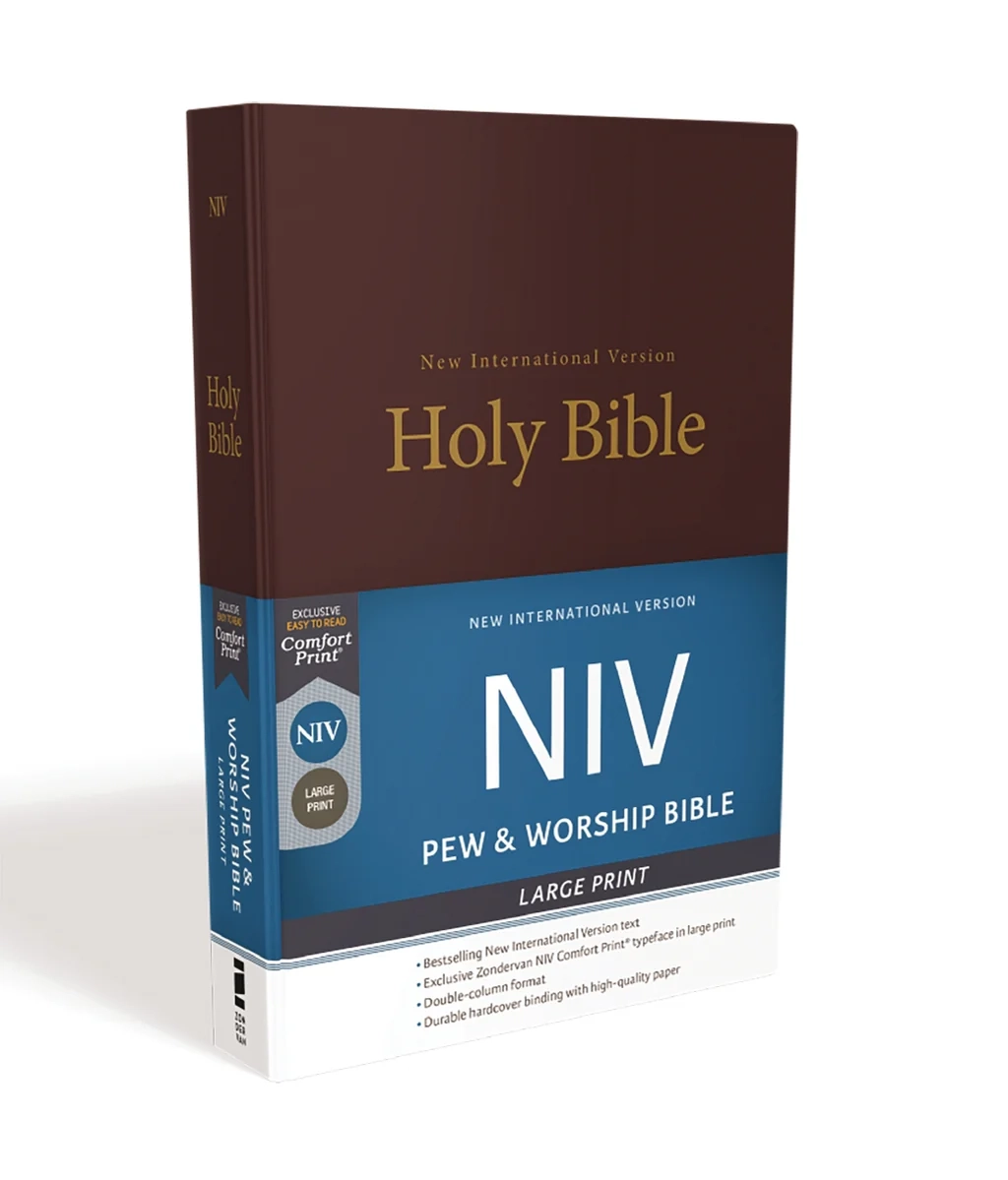 NIV Church Bible Pew Bible Large Print Hardcover Comfort Print