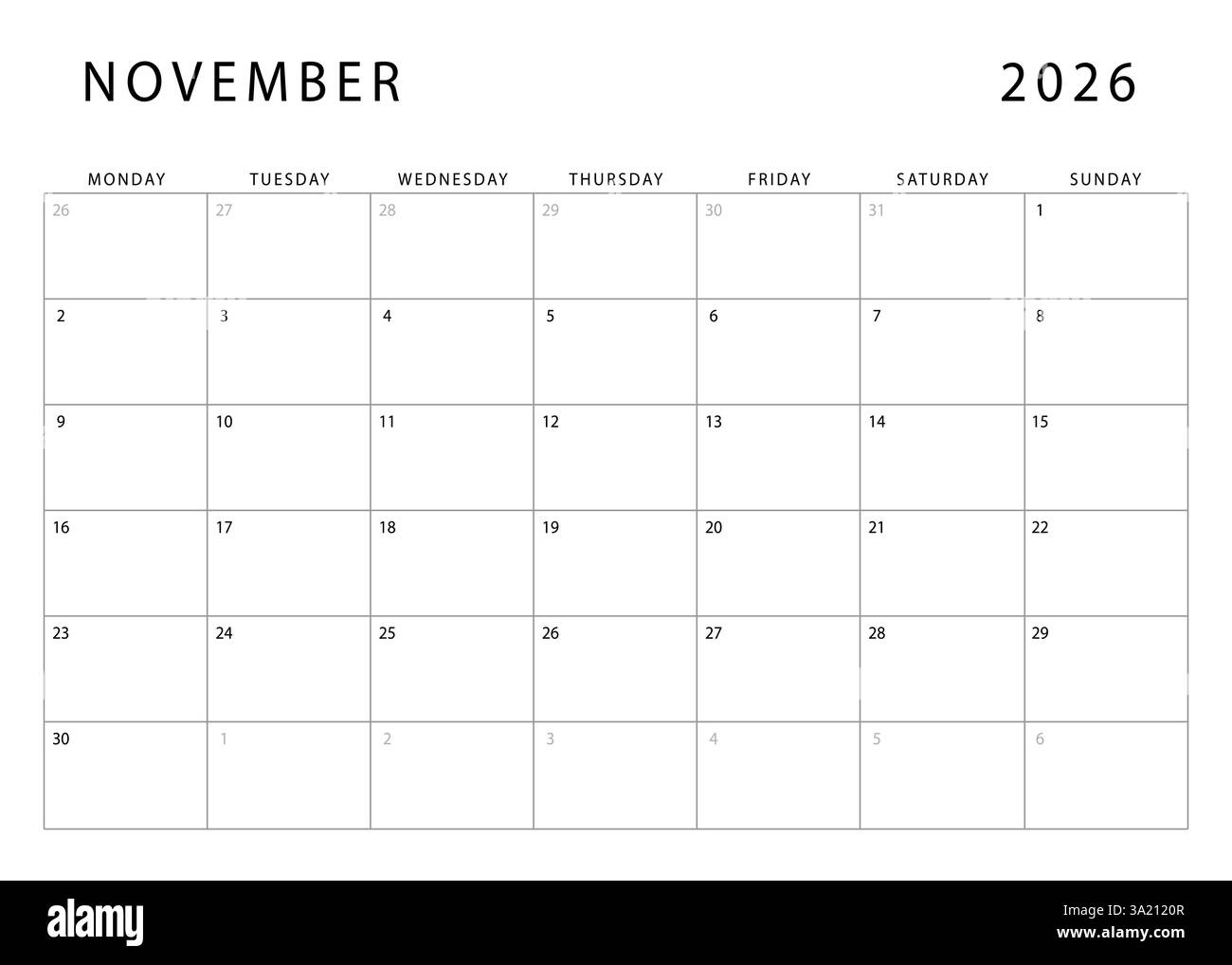 November 2026 Design Printable Calendar