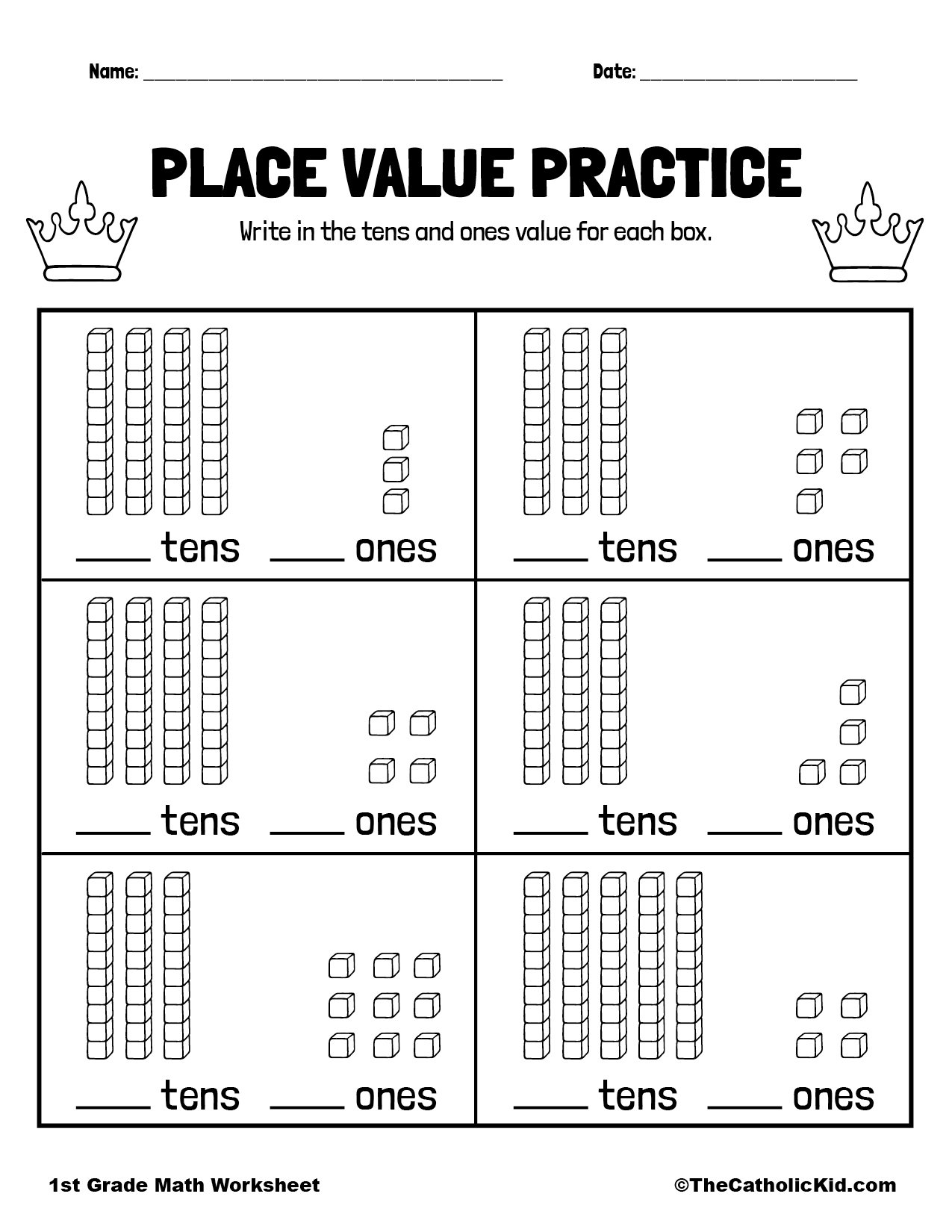 Free Printable Place Value Worksheets Grade 1