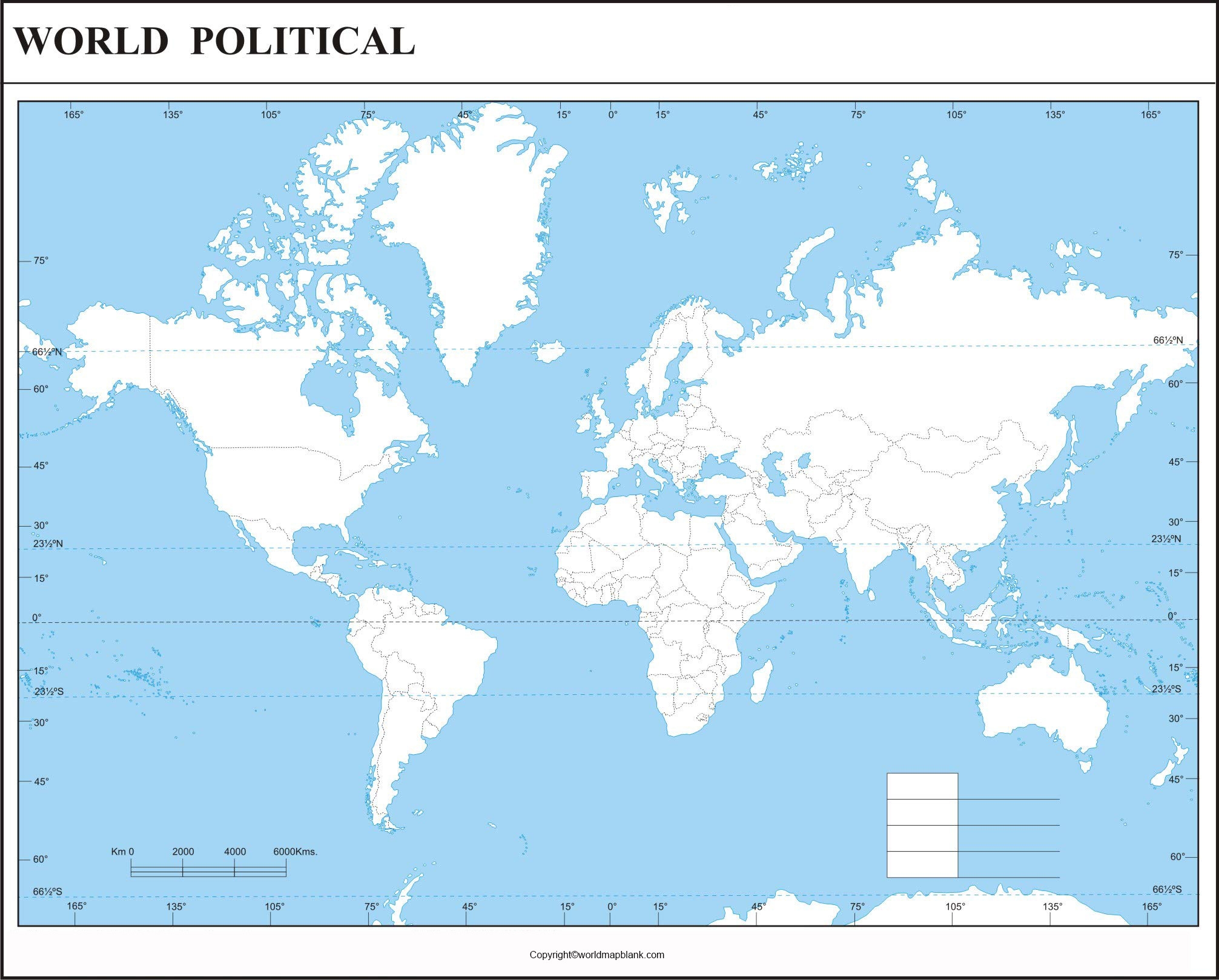 Free Printable World Map Worksheets