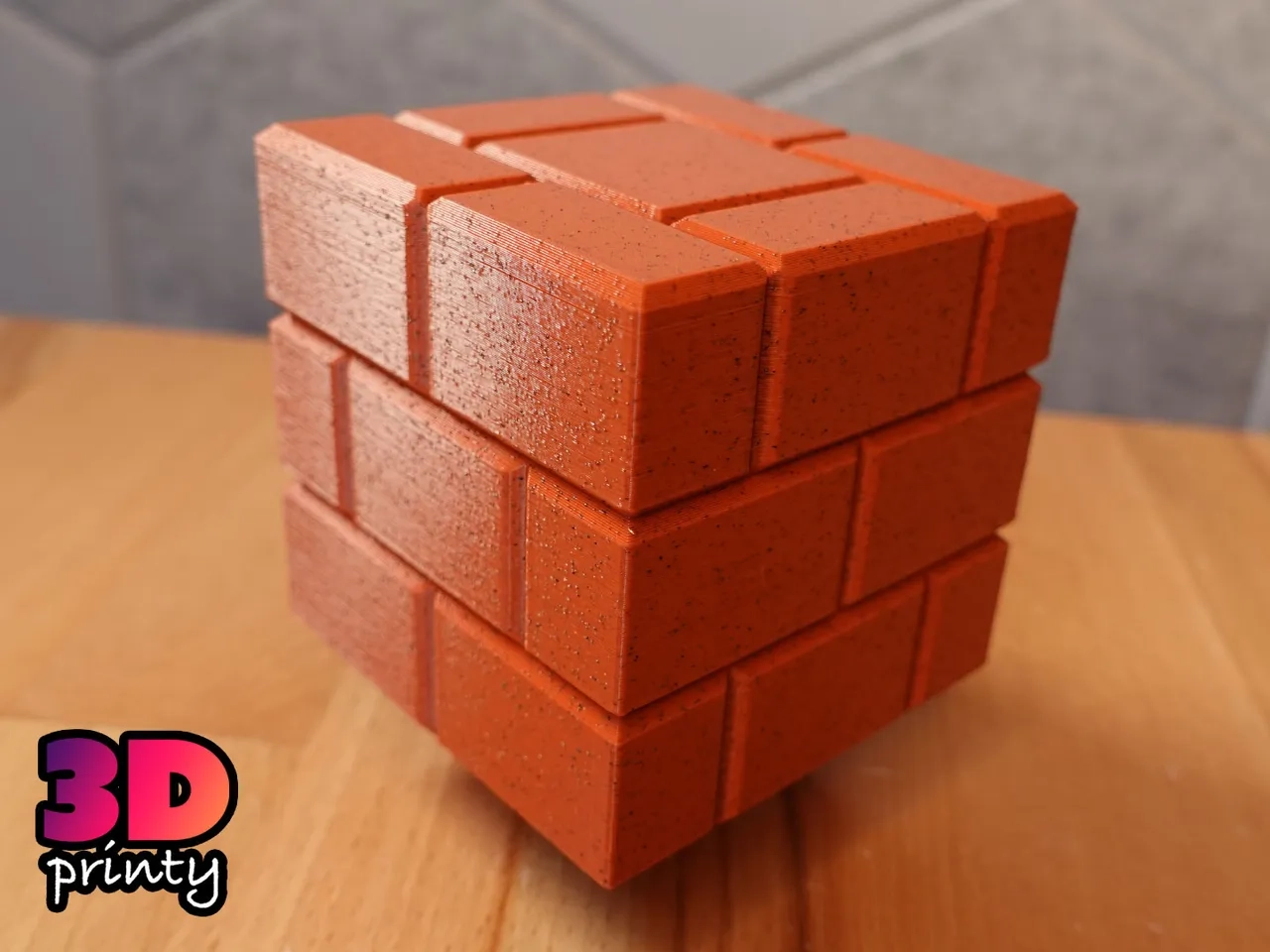 Print in Place Twisty Puzzle Box Brick Block Von 3D Printy 