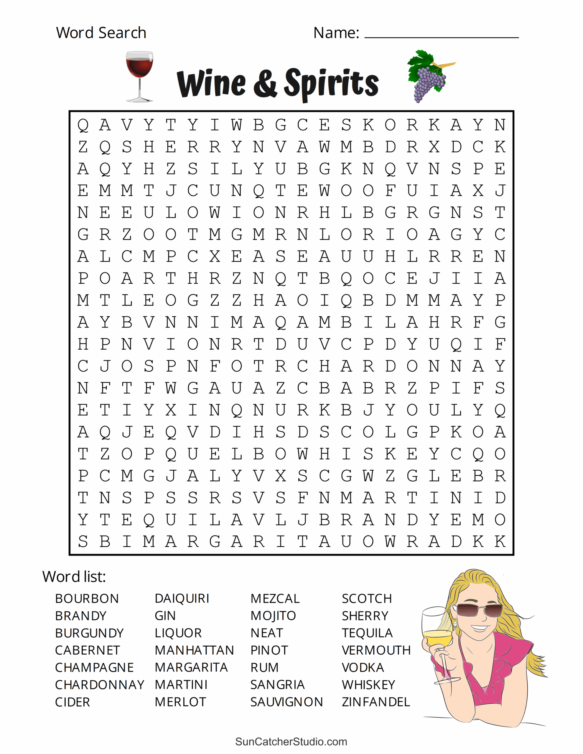 Printable Word Search Puzzles Pdf