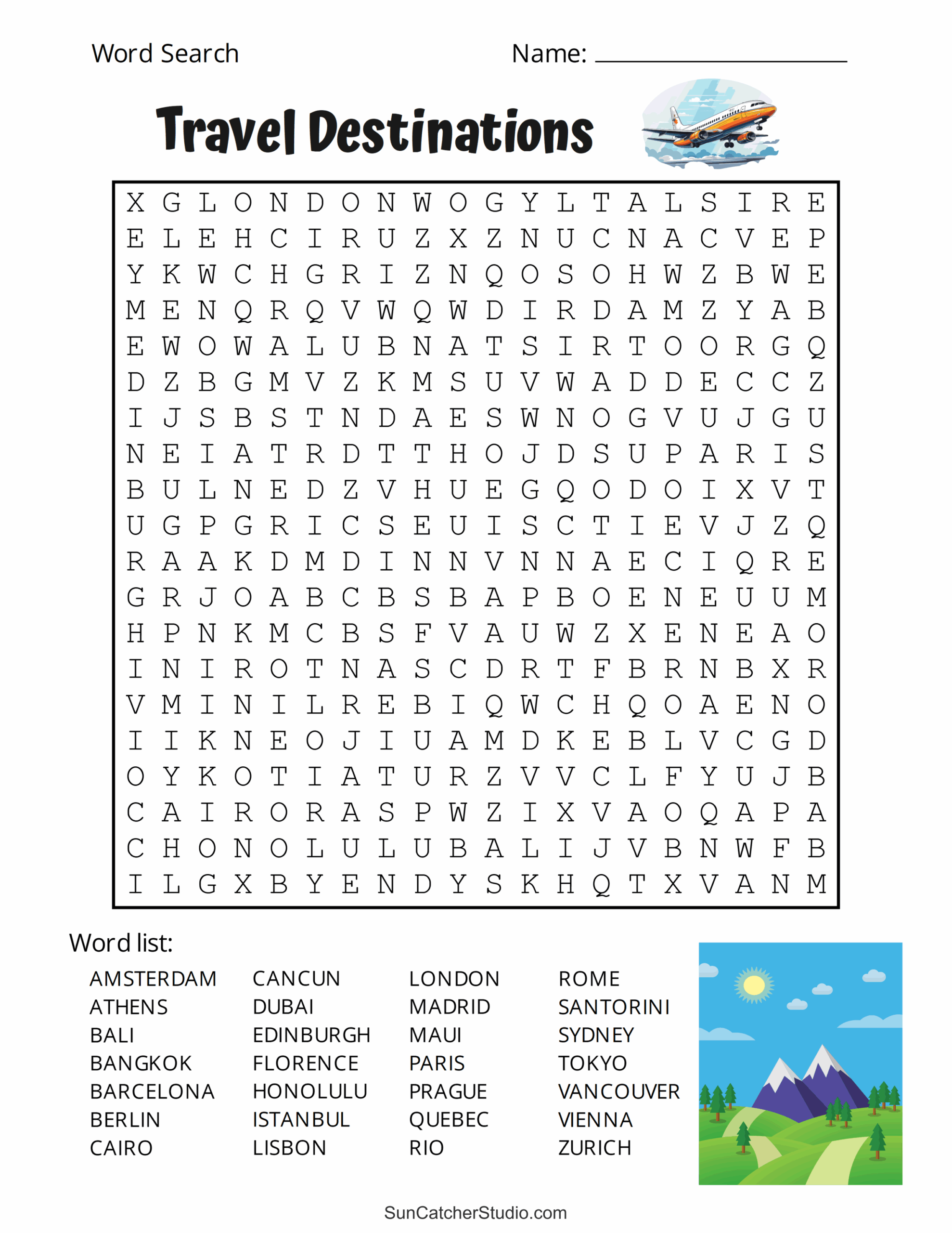 Crossword Word Search Puzzles Printable