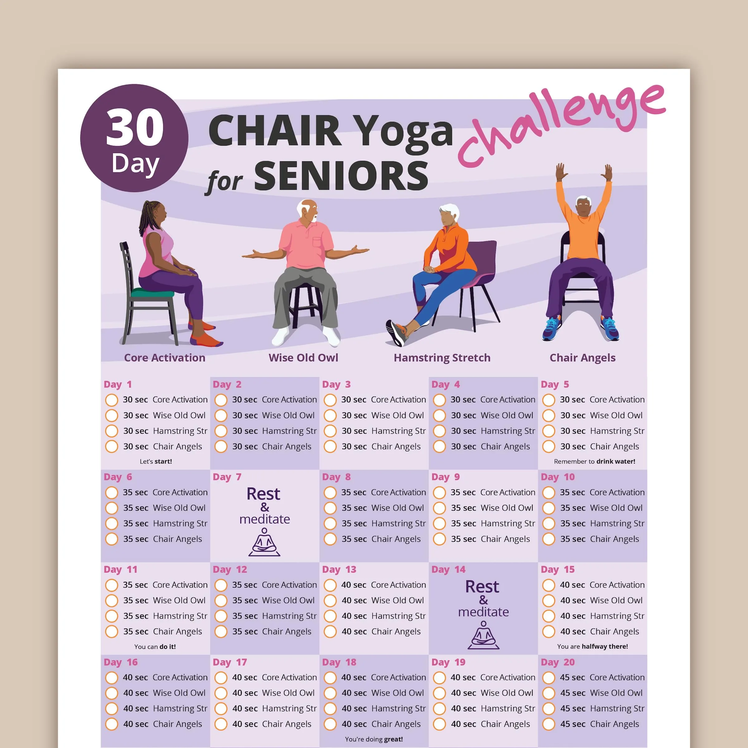 Printable Chair Exercises For Seniors Printable Chair Aerobics For 
