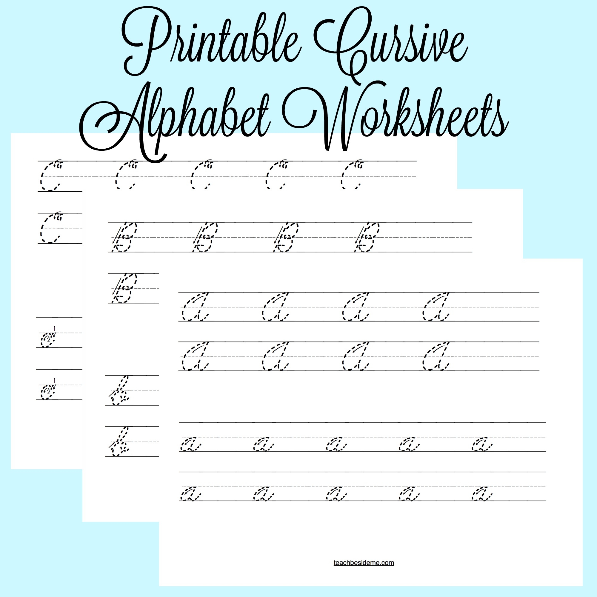 Free Printable Cursive Worksheets Printable