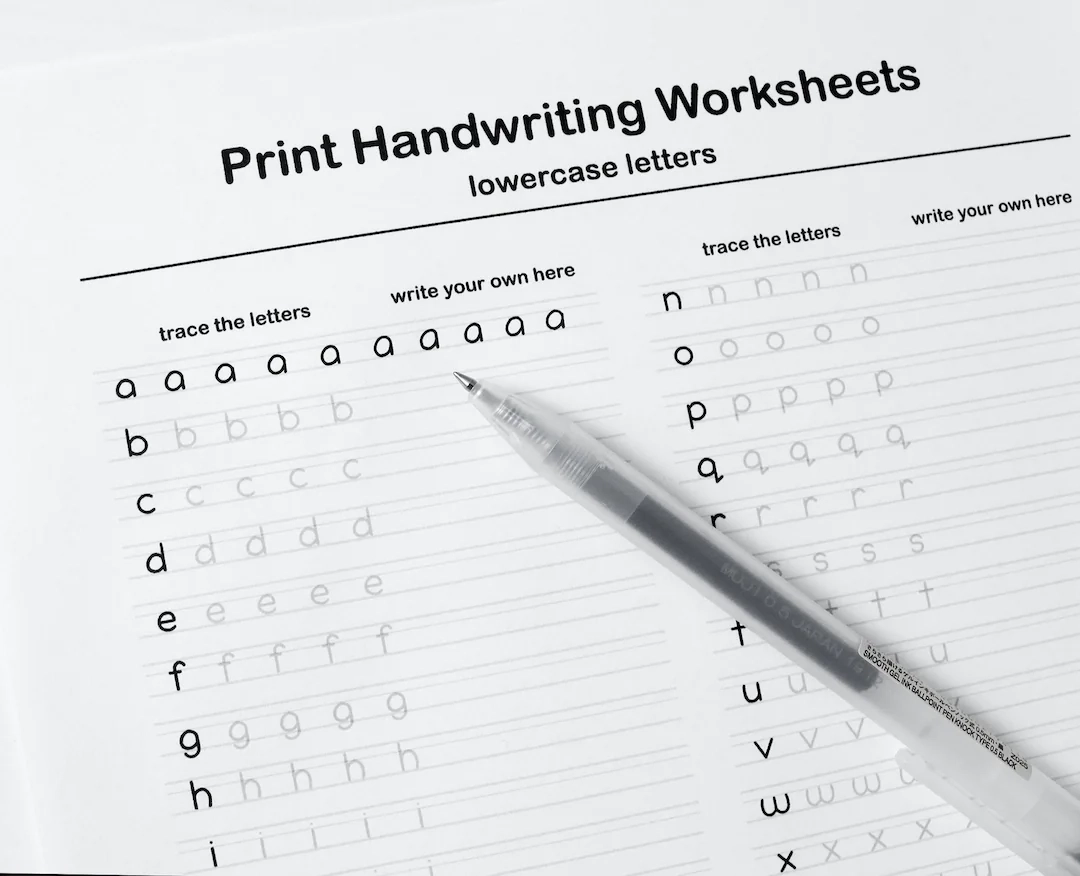 Printable Penmanship Worksheets