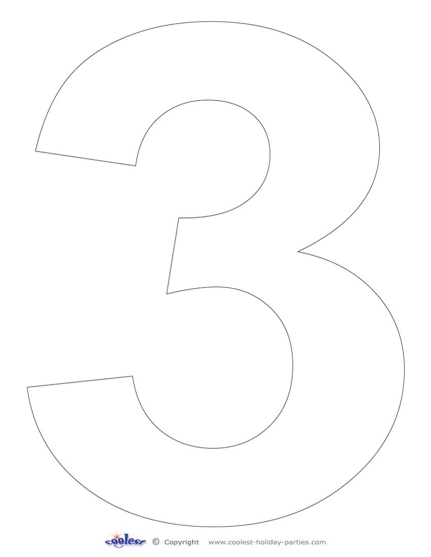 Printable Number 3 Coolest Free Printables Worksheets Library