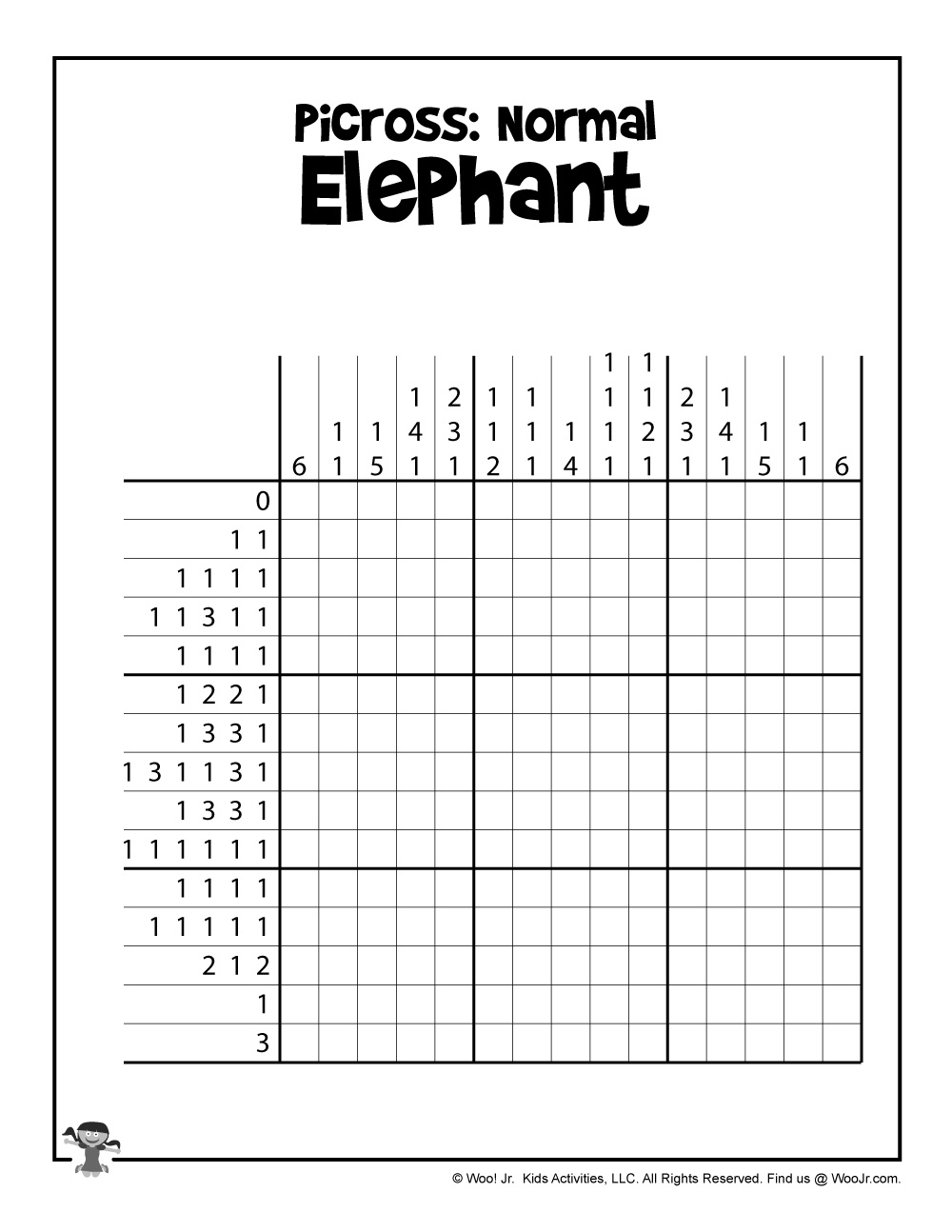 Printable Nonogram Picture Puzzles Free