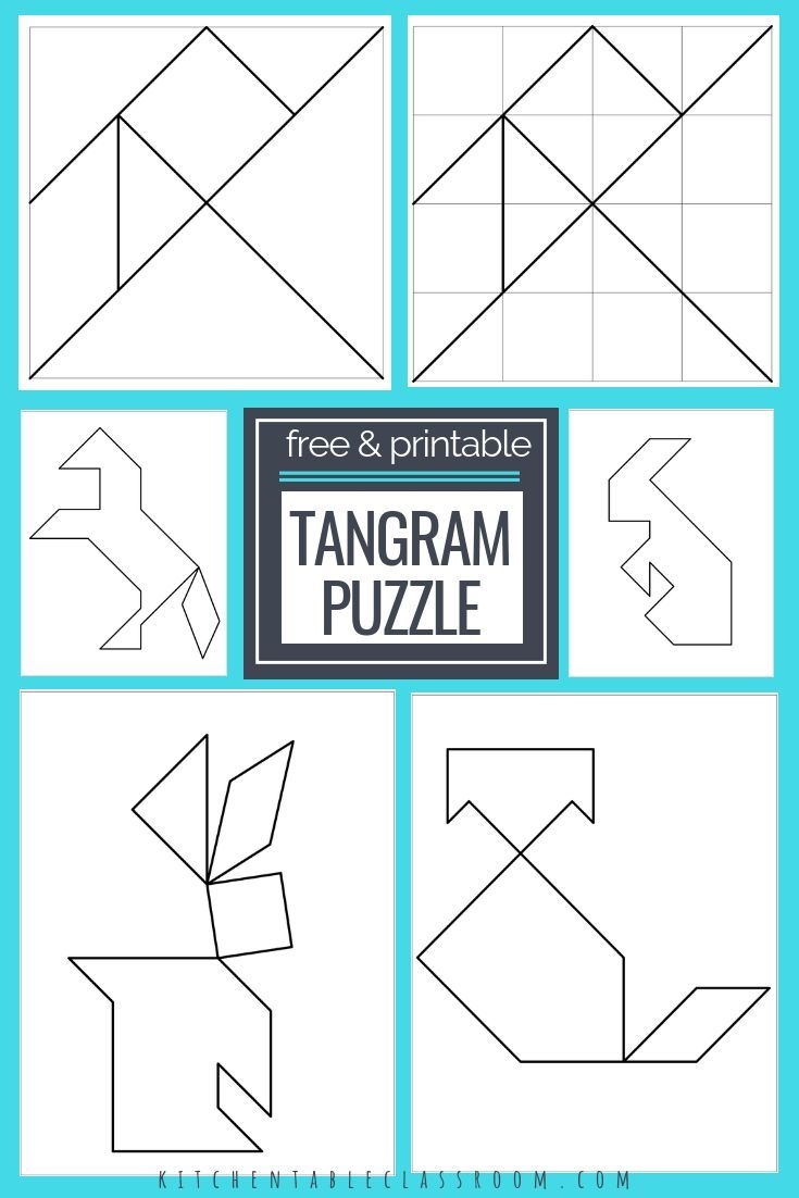 Printable Tangram Puzzles For Kids