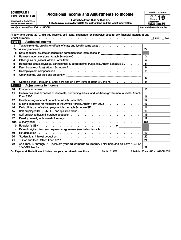 Schedule 1 Tax Form Fill Out amp Sign Online DocHub