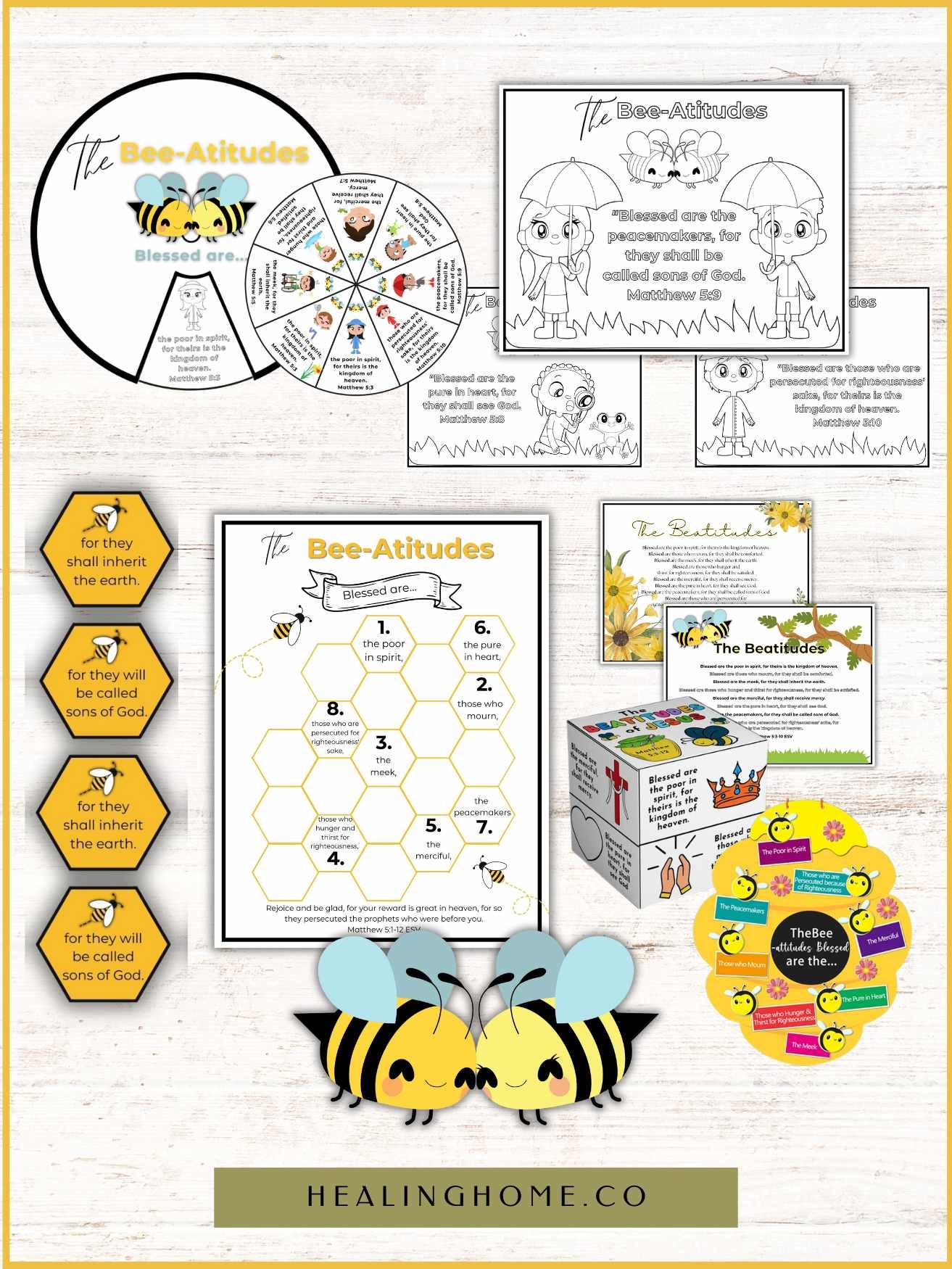 Free Online Printable Bible Puzzles Beatitudes