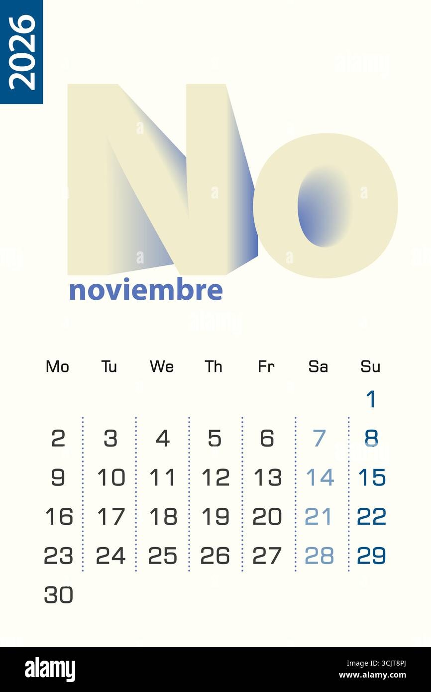 Spanish Calendar April Hi res Stock Photography And Images Alamy