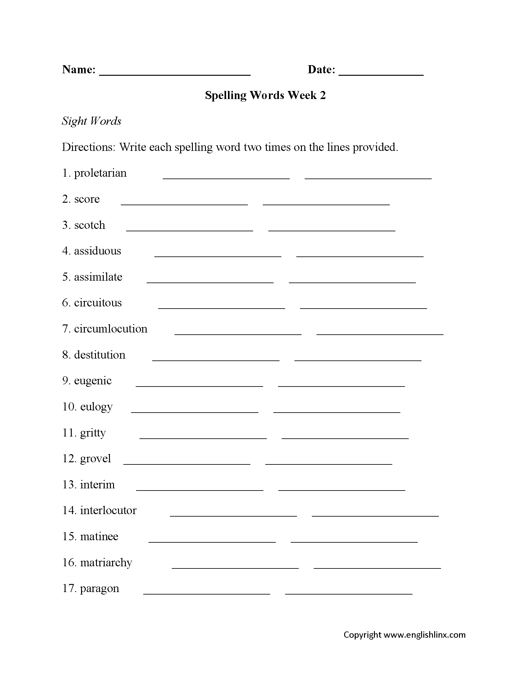 Spelling Worksheets High School Spelling Worksheets Worksheets 