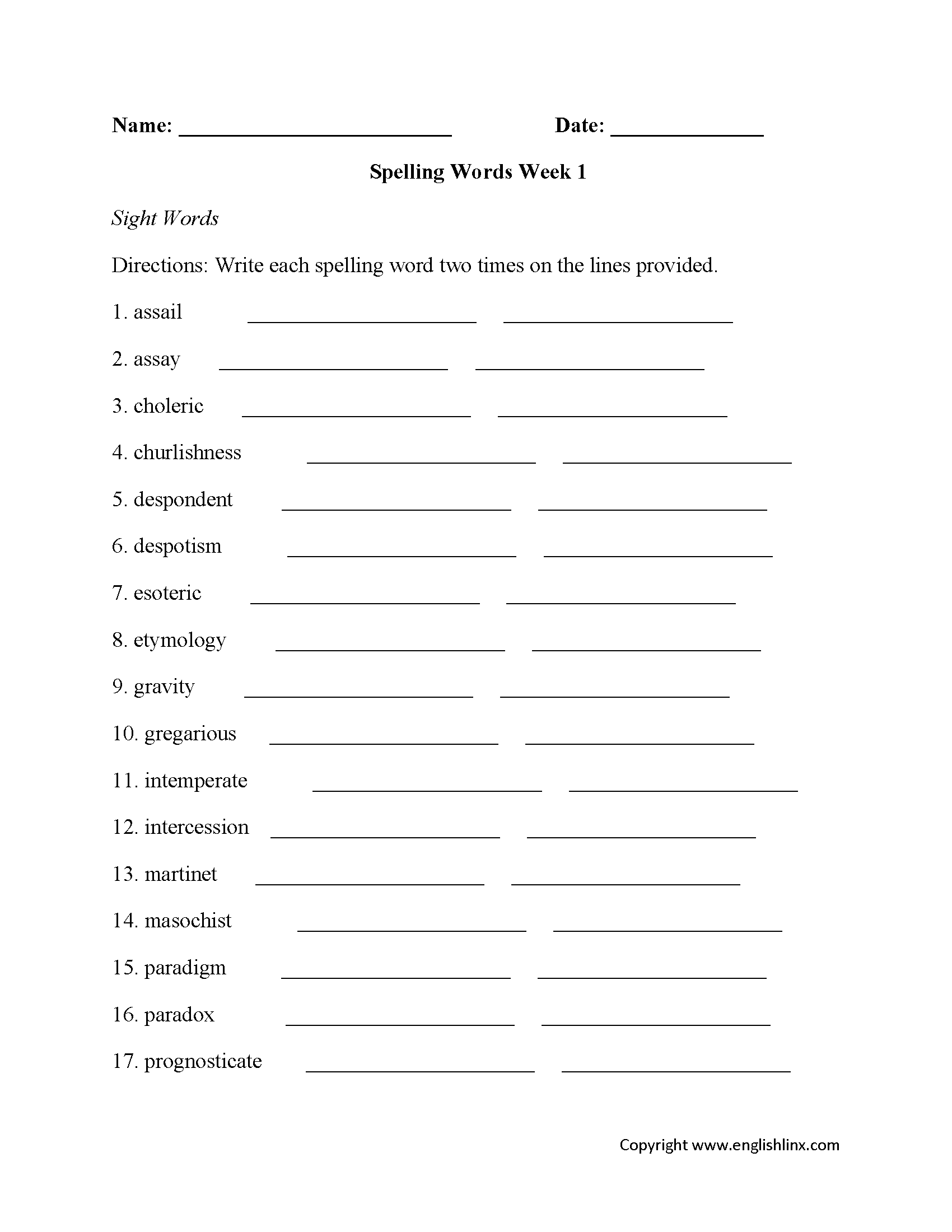 Spelling Worksheets High School Spelling Worksheets Worksheets 