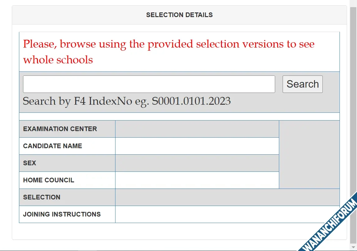 What Is Form 5 Selection 2025/2026