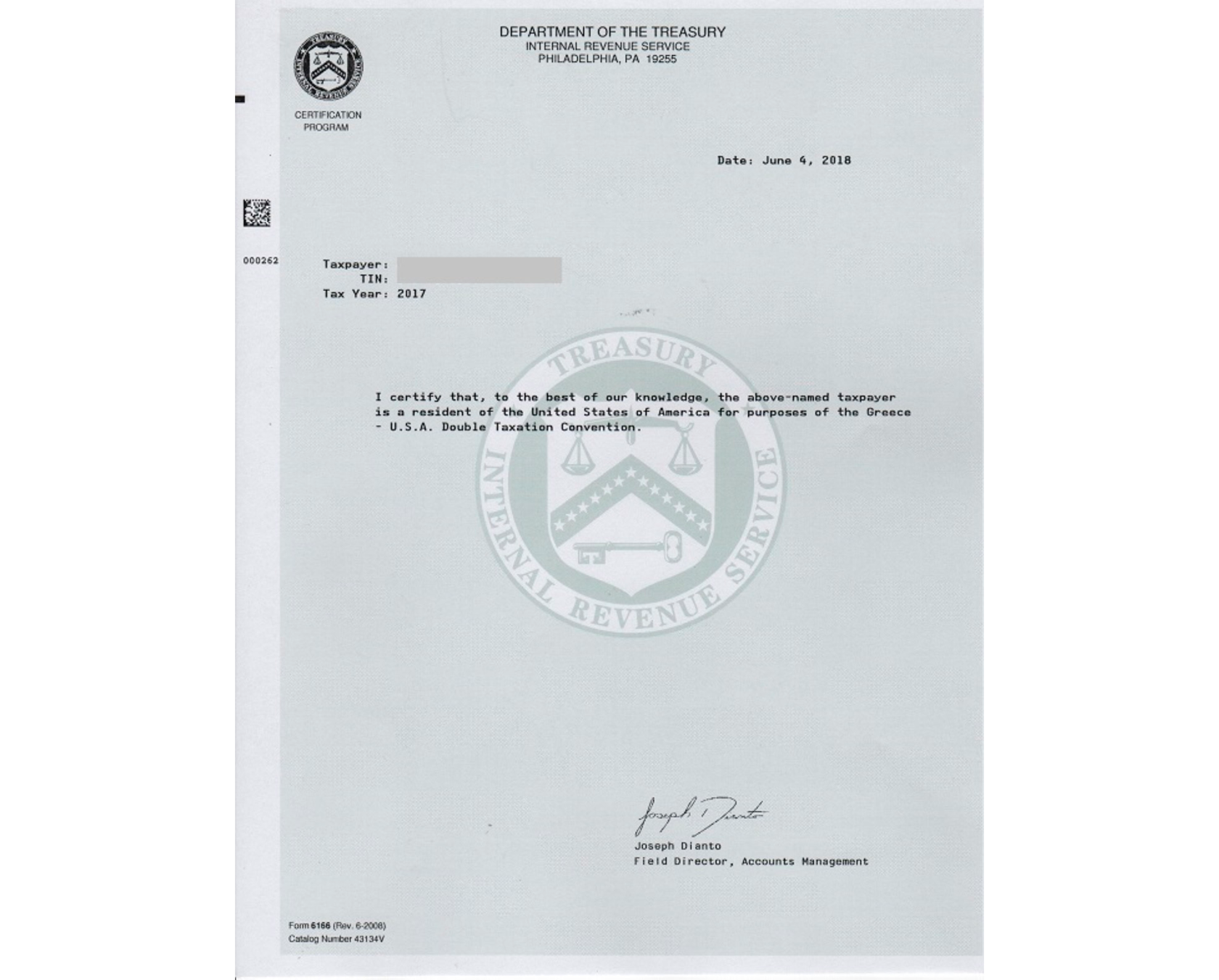 Irs Form 6166 Fee