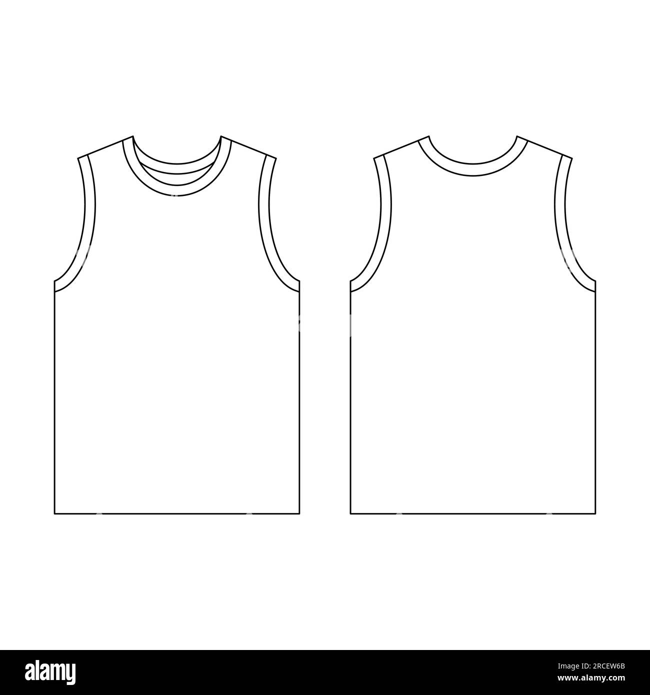 Template Jersey Basketball V neck Vector Illustration Flat Design 
