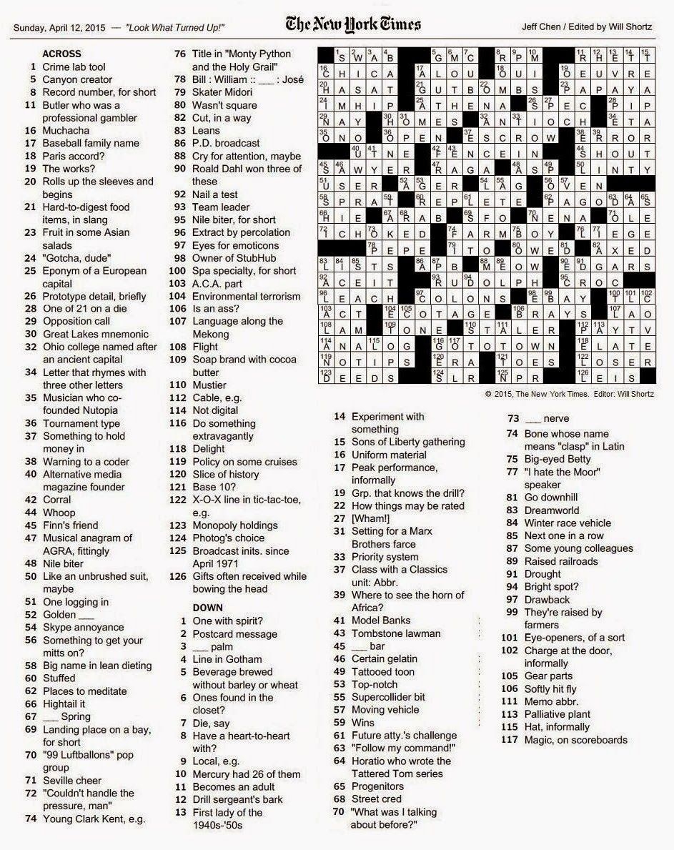 The New York Times Strictly Medium Crossword Puzzles By Will Edt 