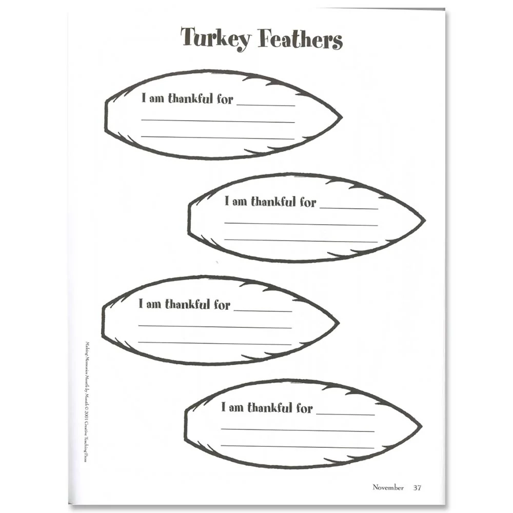 Turkey Feather Template Pattern Printable