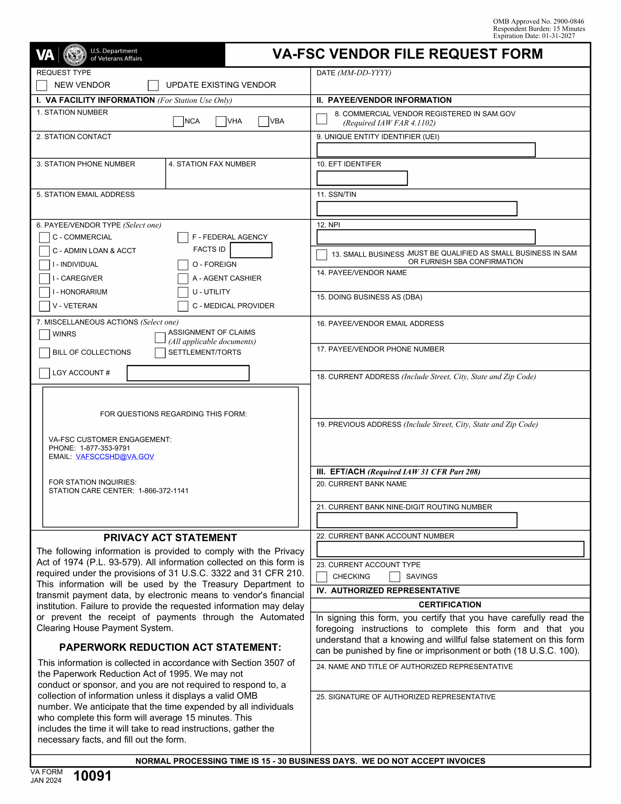 Va Form 2025
