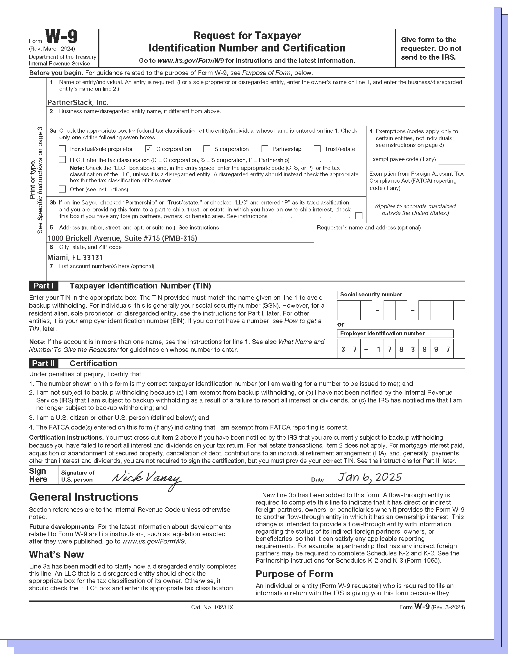 W 9 Form