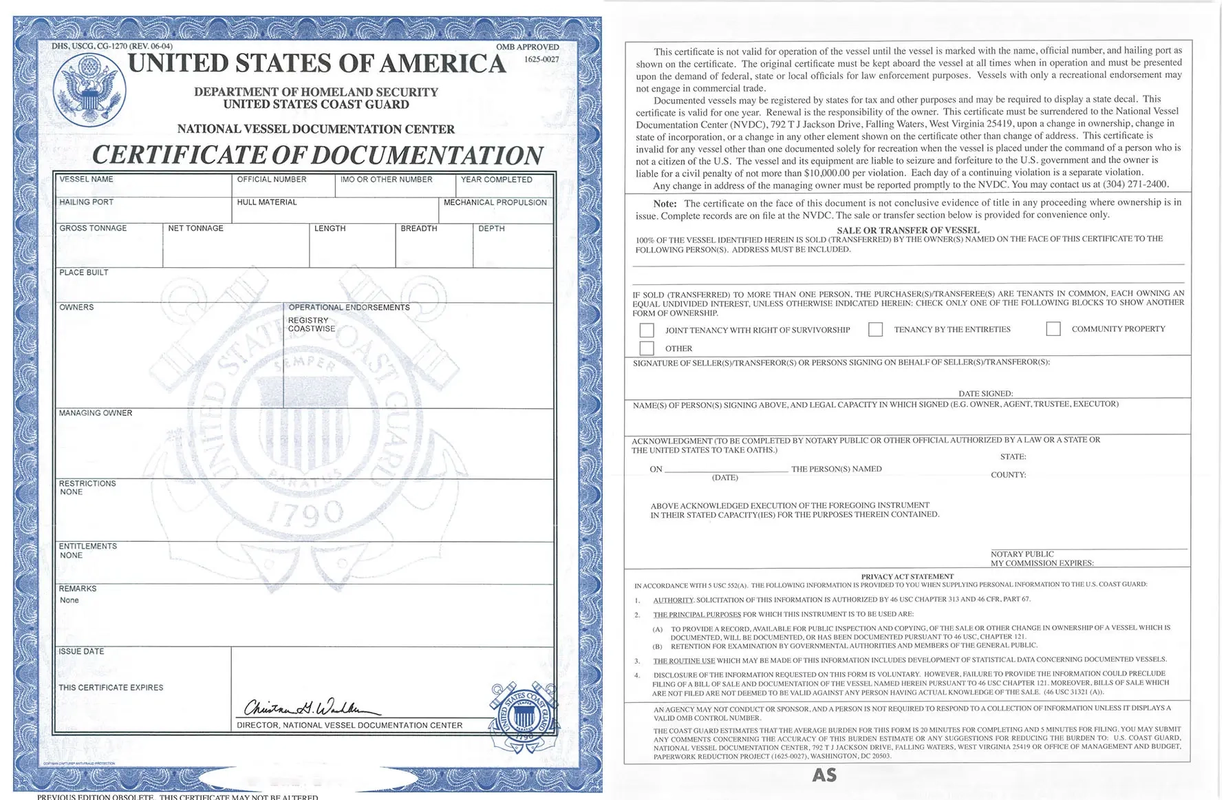 Nvdc Form Cg 1258